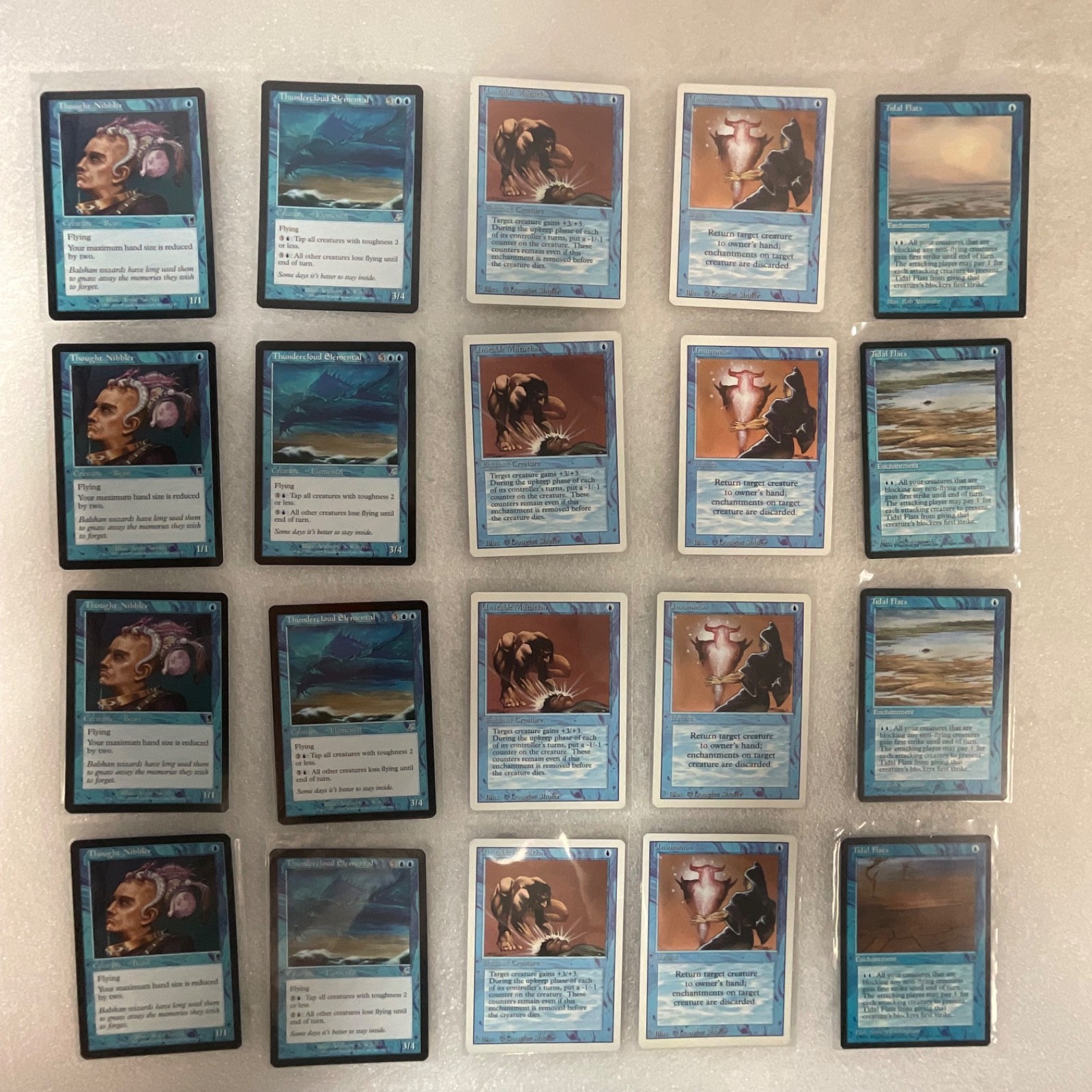MTG Lot of 20 Blue Cards Mixed Sets Revised Odyssey Scourge - Image 1