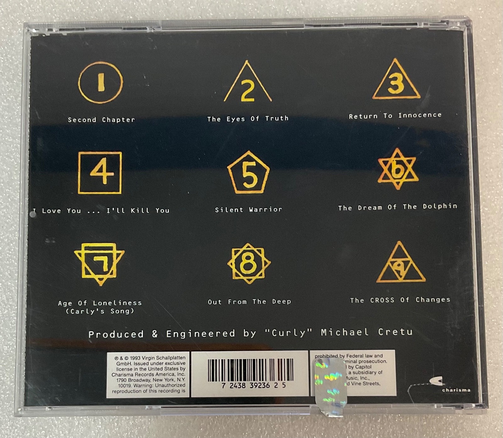 Enigma 2 The Cross of Changes CD 1993 Charisma Records Clean Disc Tested - Image 2