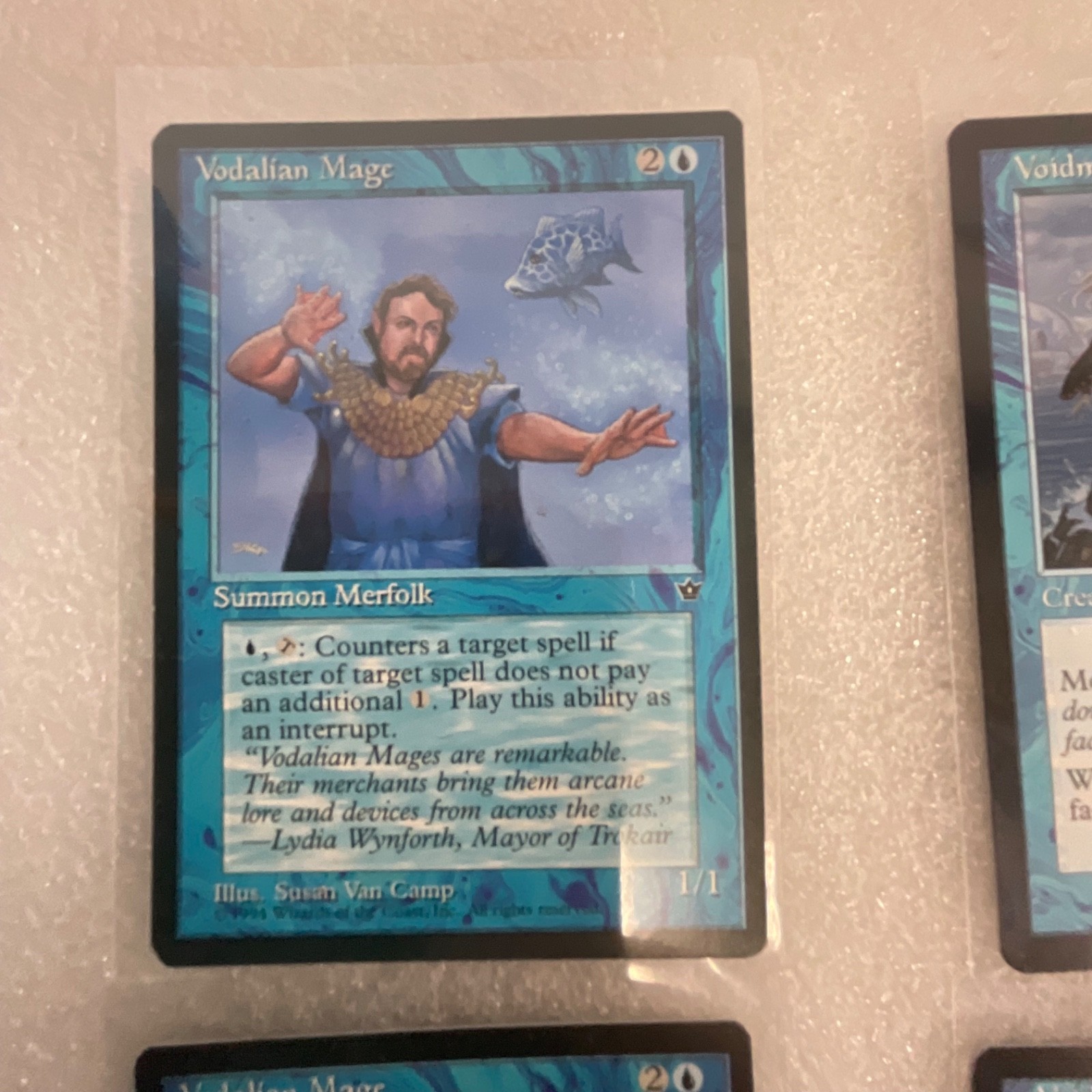 MTG Lot of 20 Blue Mixed Nemesis 6ED Revised Vodalian Mage - Image 2