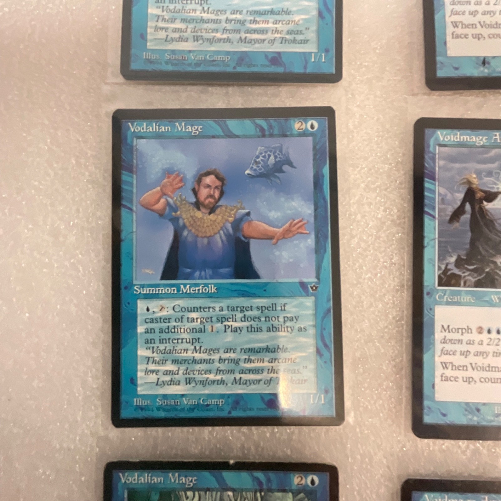 MTG Lot of 20 Blue Mixed Nemesis 6ED Revised Vodalian Mage - Image 3
