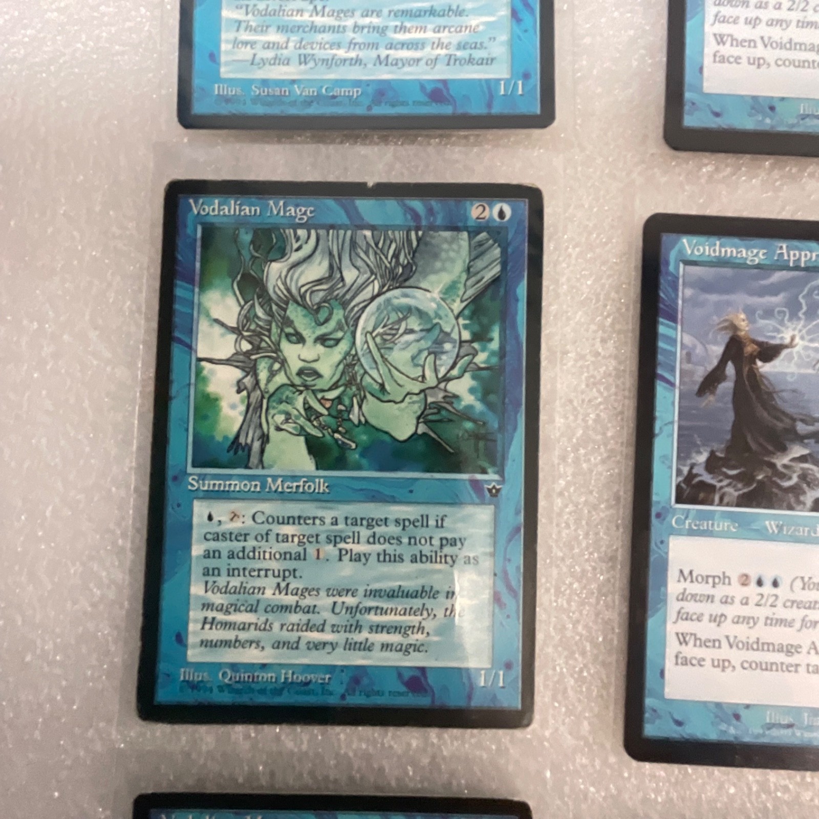 MTG Lot of 20 Blue Mixed Nemesis 6ED Revised Vodalian Mage - Image 4