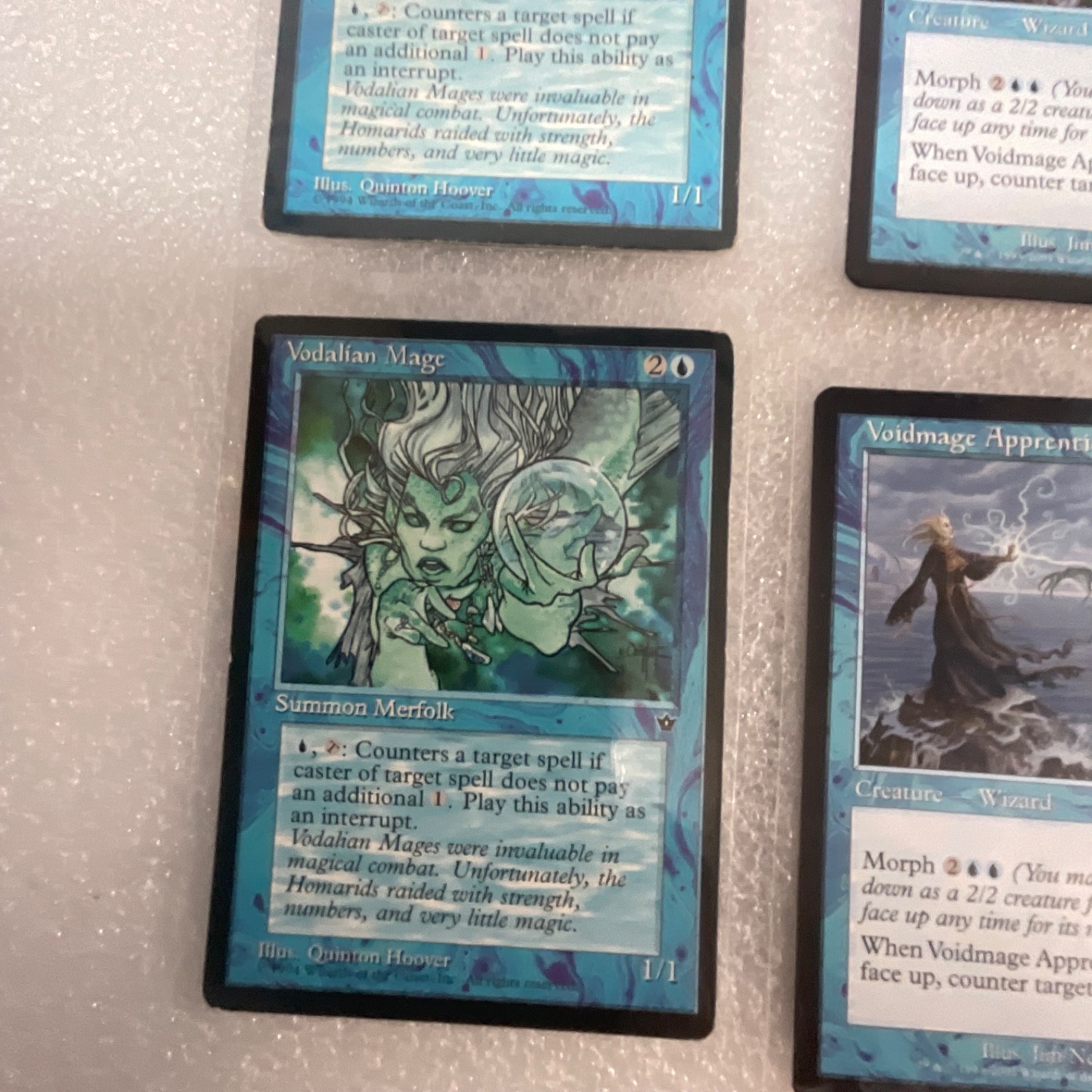 MTG Lot of 20 Blue Mixed Nemesis 6ED Revised Vodalian Mage - Image 5