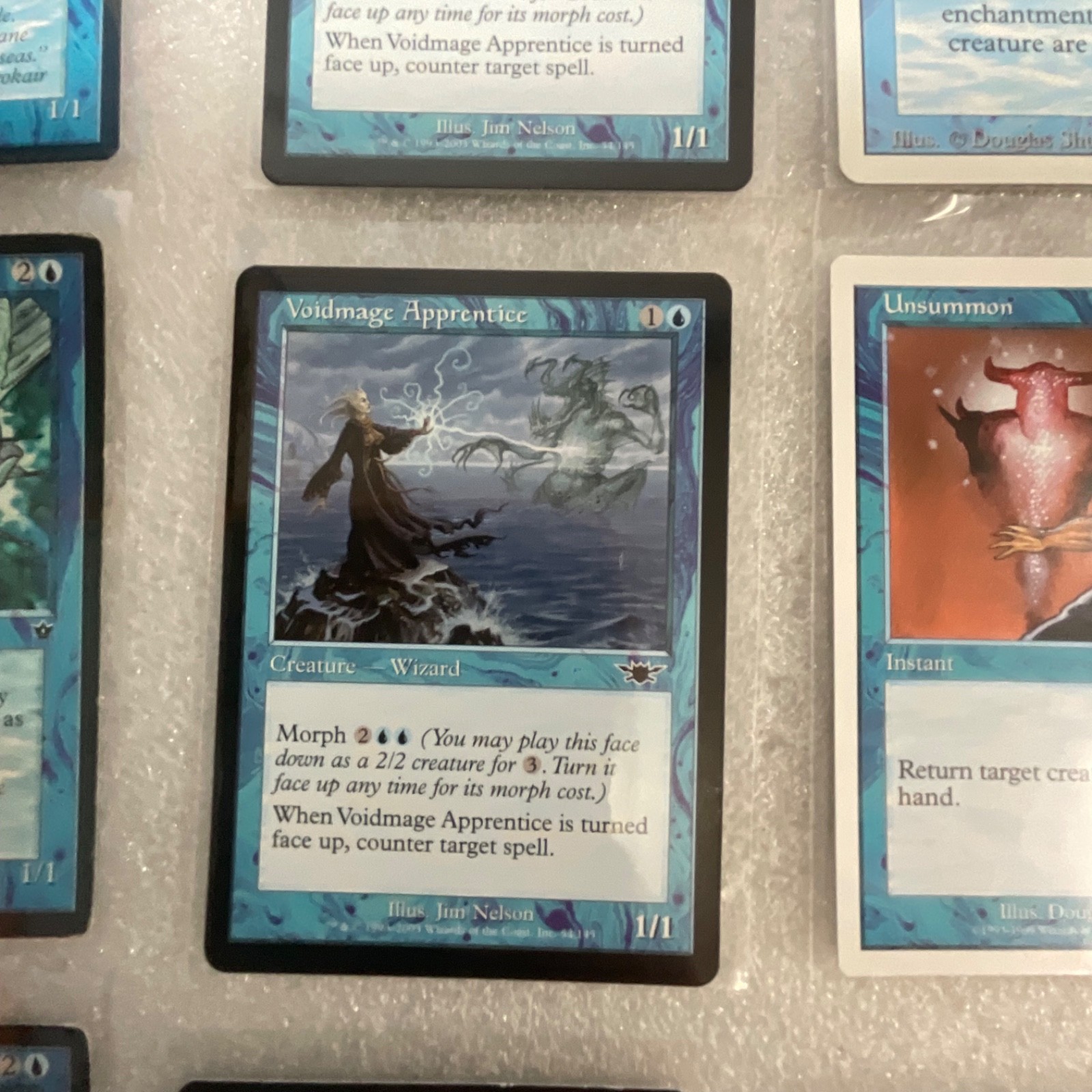 MTG Lot of 20 Blue Mixed Nemesis 6ED Revised Vodalian Mage - Image 7