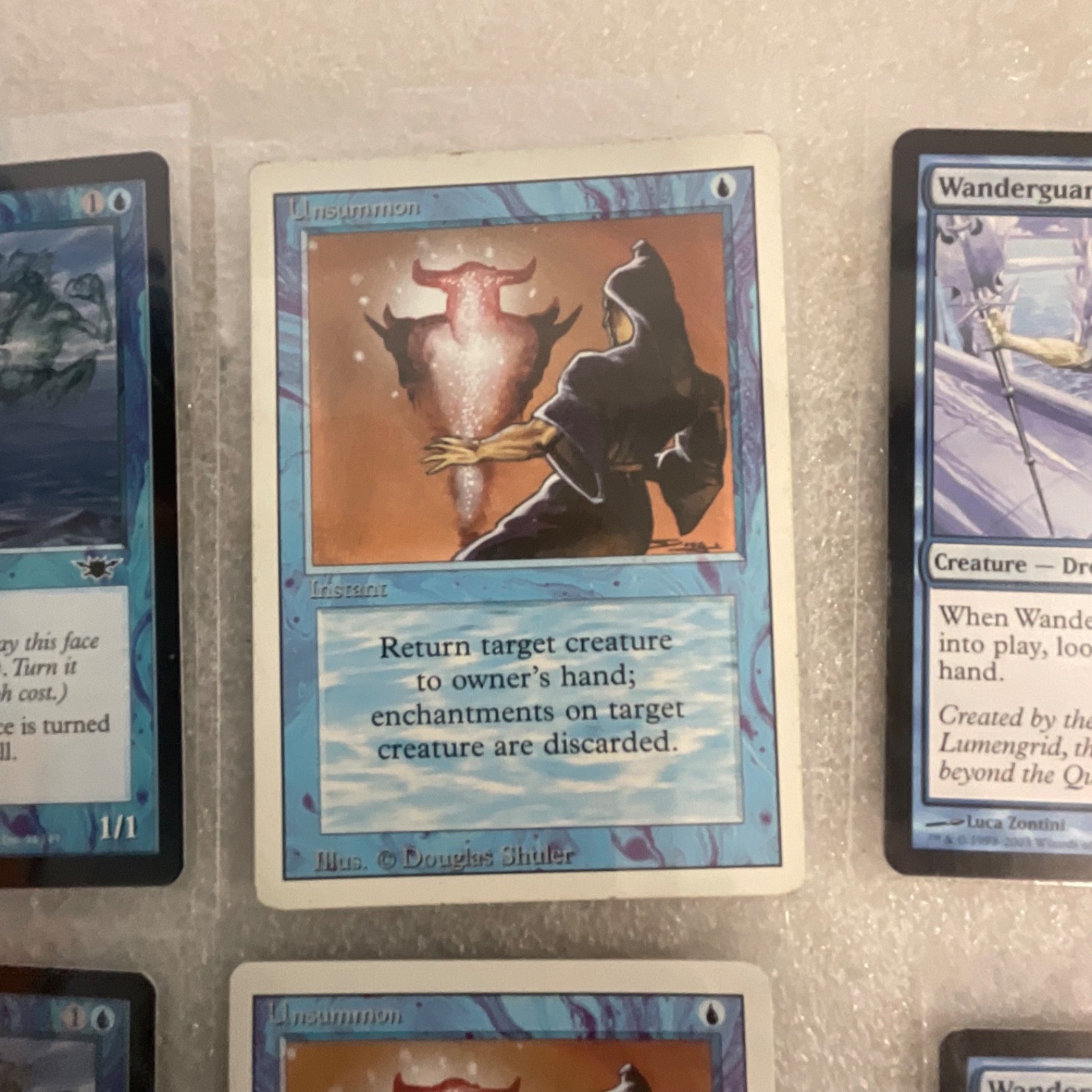 MTG Lot of 20 Blue Mixed Nemesis 6ED Revised Vodalian Mage - Image 10