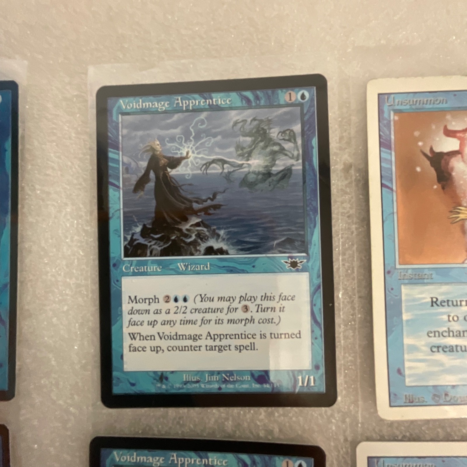 MTG Lot of 20 Blue Mixed Nemesis 6ED Revised Vodalian Mage - Image 9