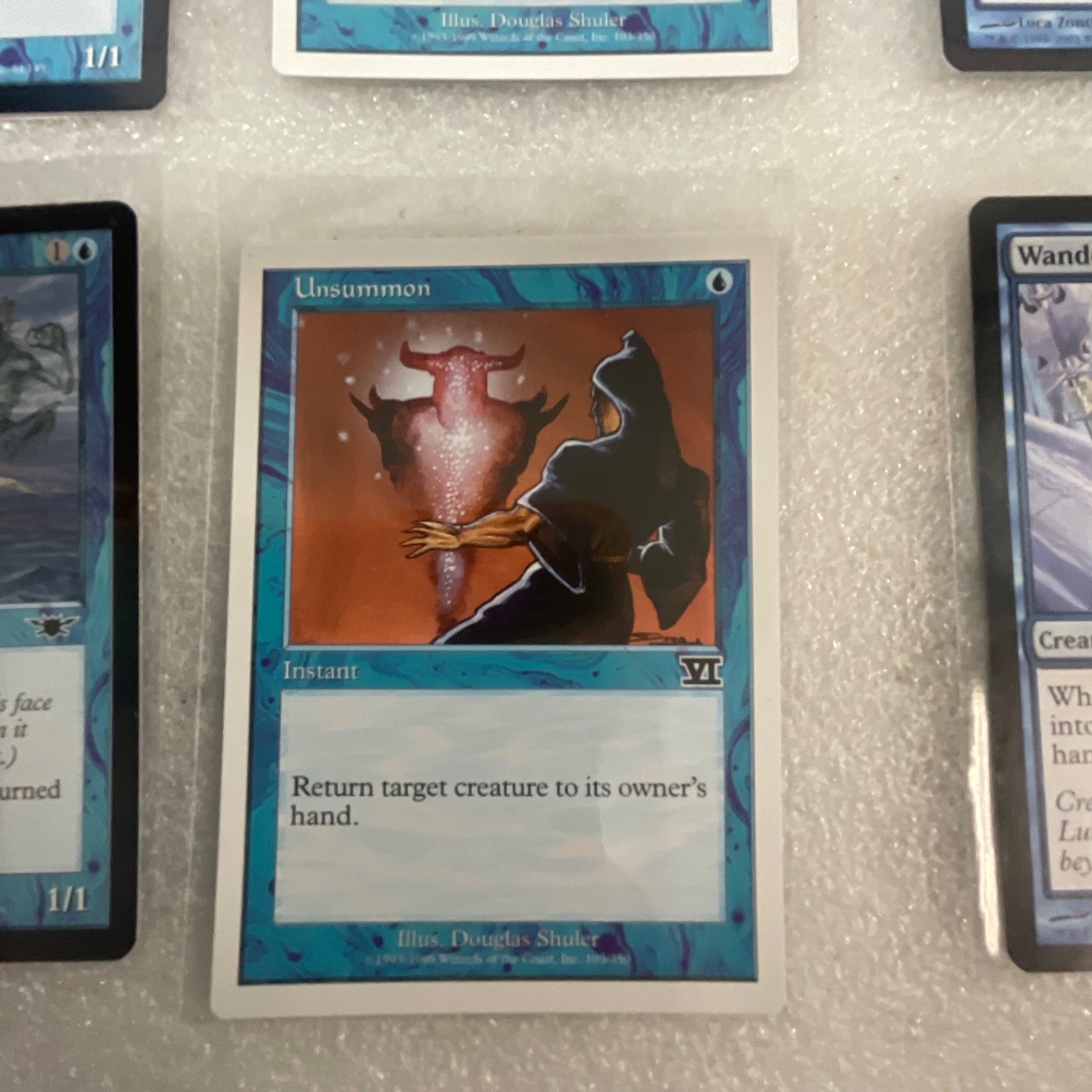 MTG Lot of 20 Blue Mixed Nemesis 6ED Revised Vodalian Mage - Image 13