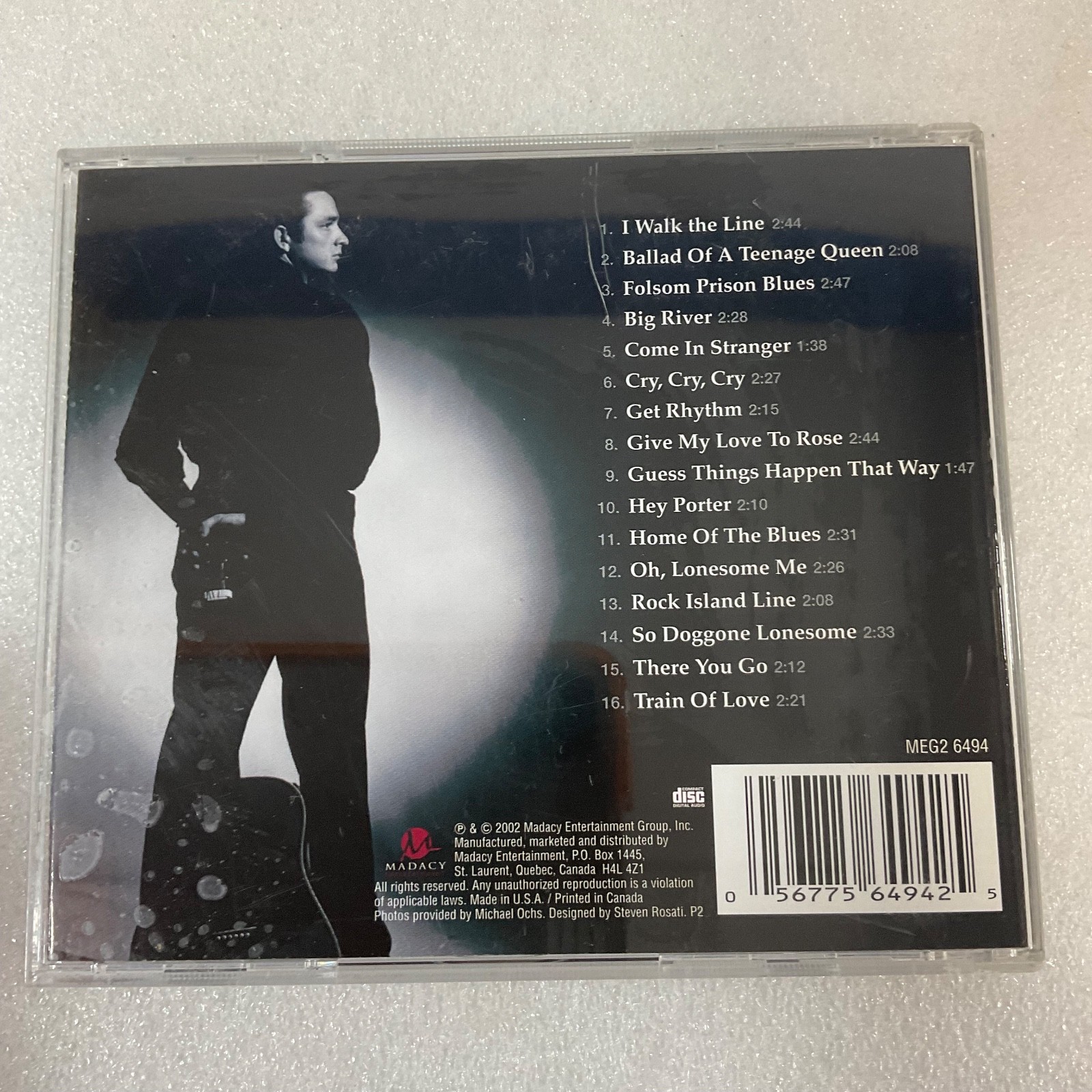 Johnny Cash The Heart of a Legend CD 2002 Madacy Country Folk Classics - Image 2