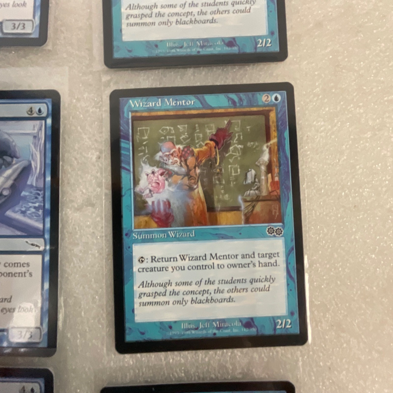 MTG Lot of 20 Blue Mixed Nemesis 6ED Revised Vodalian Mage - Image 19