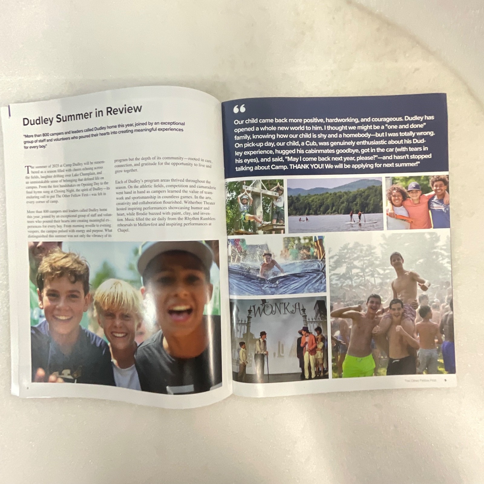 The Other Fellow First Camp Dudley Magazine Fall 2025 11in x 8.5in - Image 10