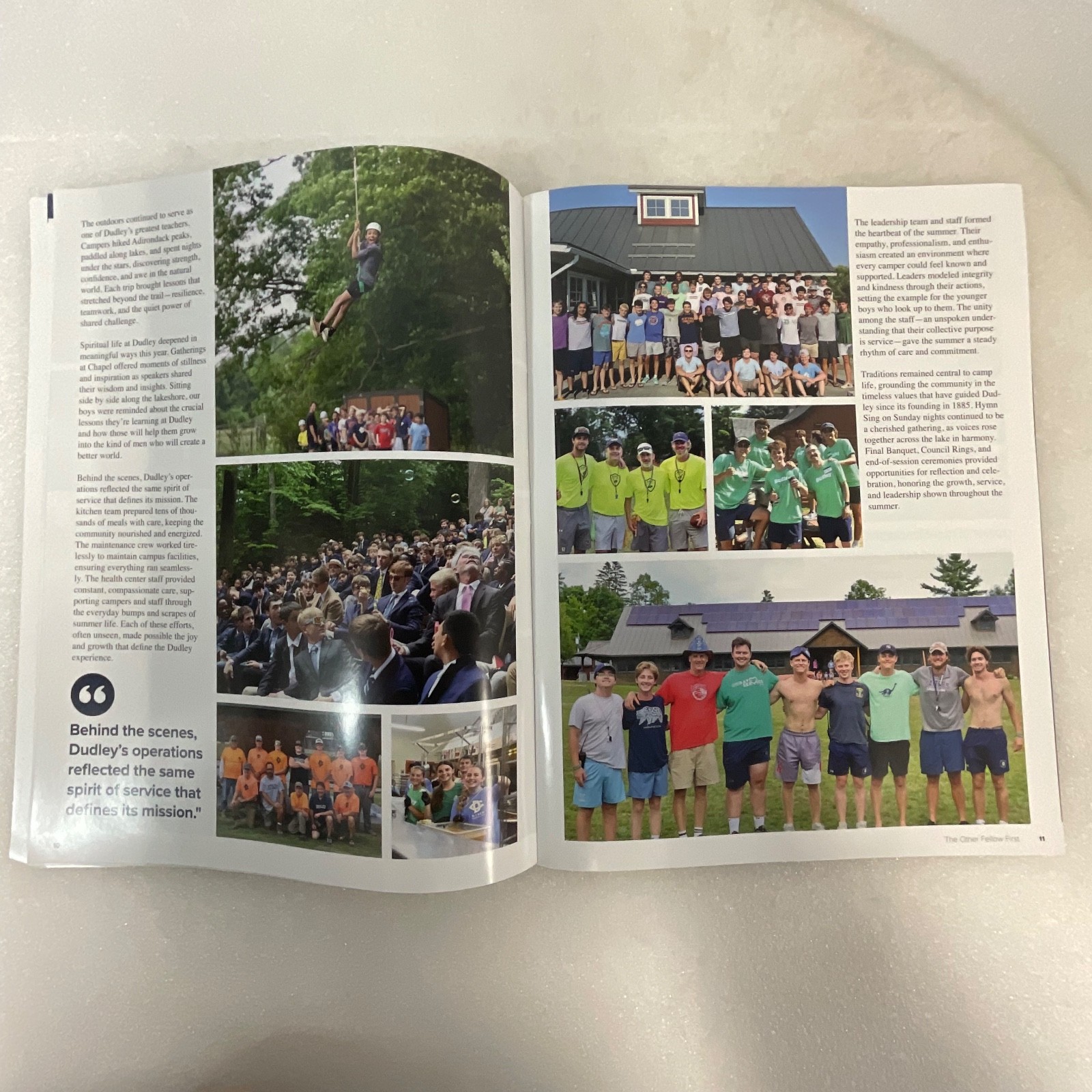 The Other Fellow First Camp Dudley Magazine Fall 2025 11in x 8.5in - Image 11