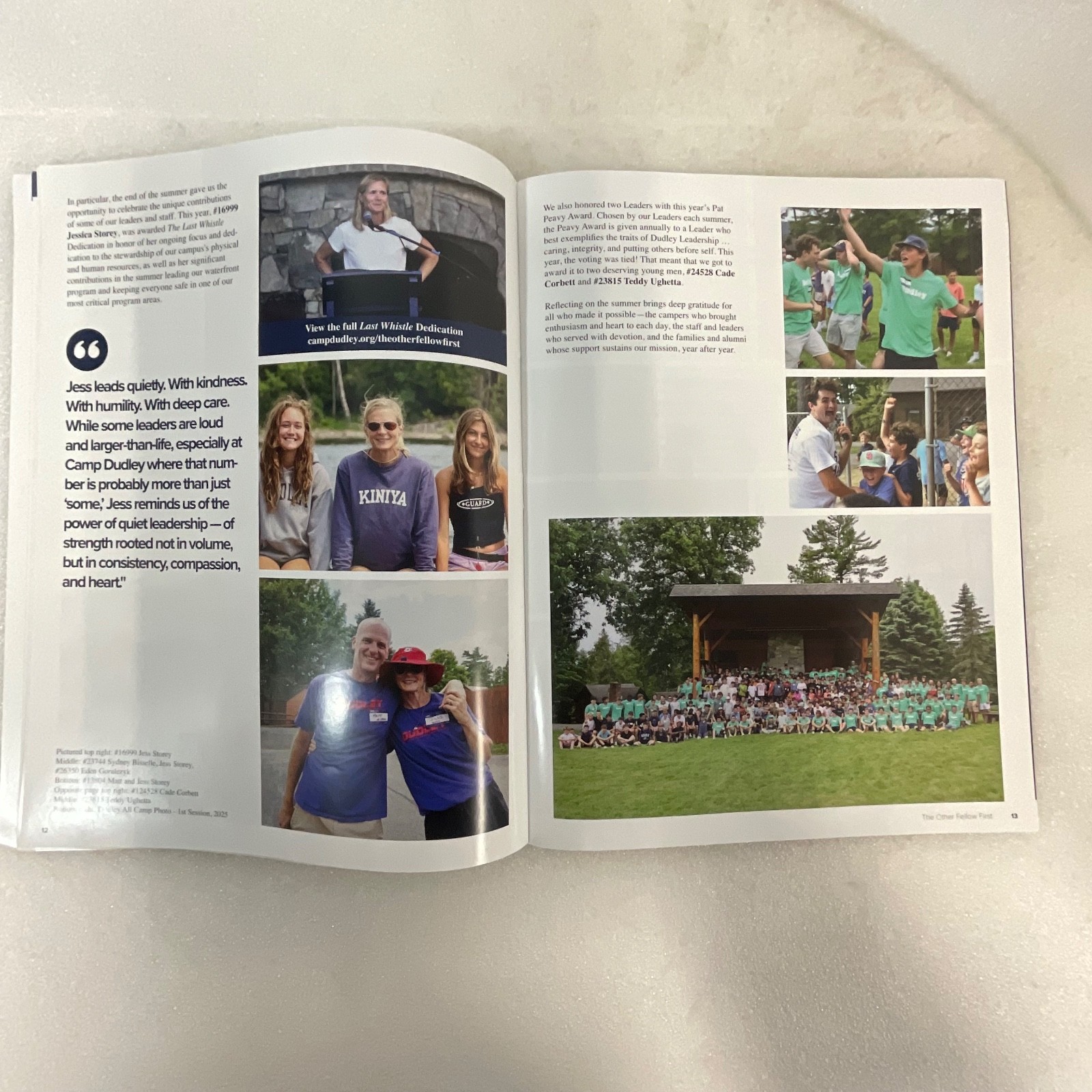 The Other Fellow First Camp Dudley Magazine Fall 2025 11in x 8.5in - Image 12