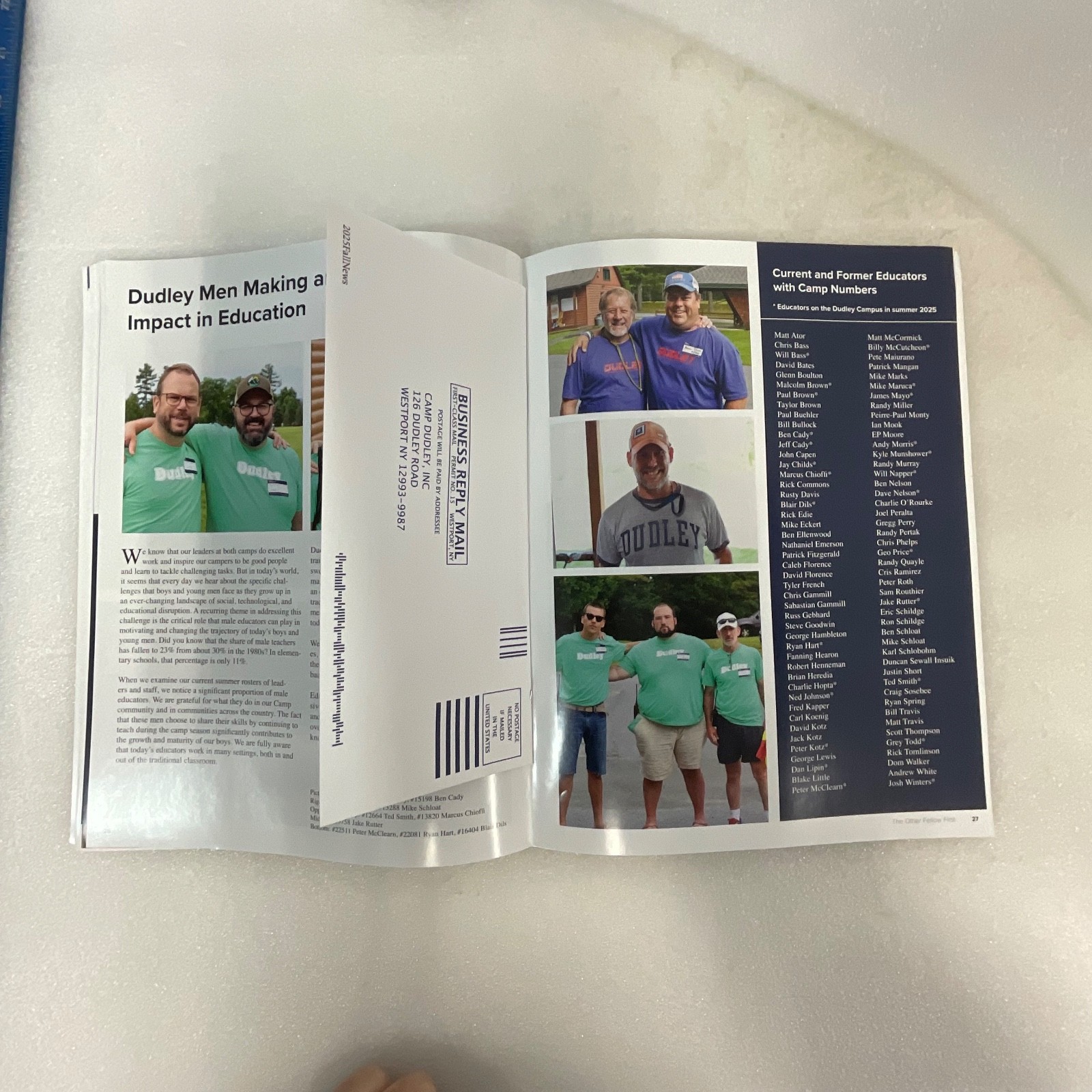 The Other Fellow First Camp Dudley Magazine Fall 2025 11in x 8.5in - Image 19