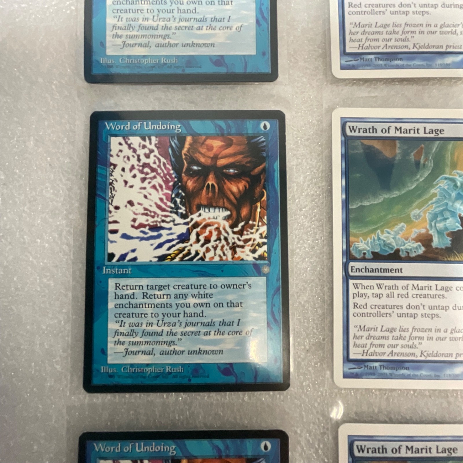 MTG Lot of 20 Blue Cards Mixed Sets Wrath of Marit Lage Air Elemental - Image 3