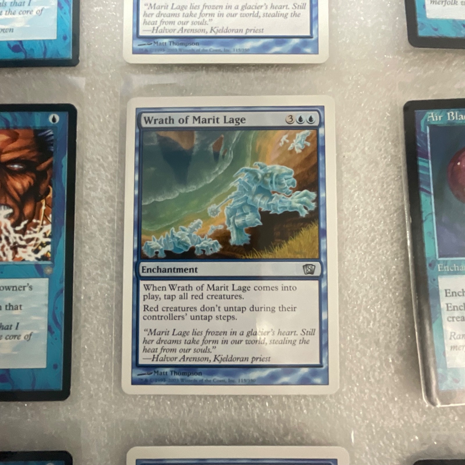 MTG Lot of 20 Blue Cards Mixed Sets Wrath of Marit Lage Air Elemental - Image 7