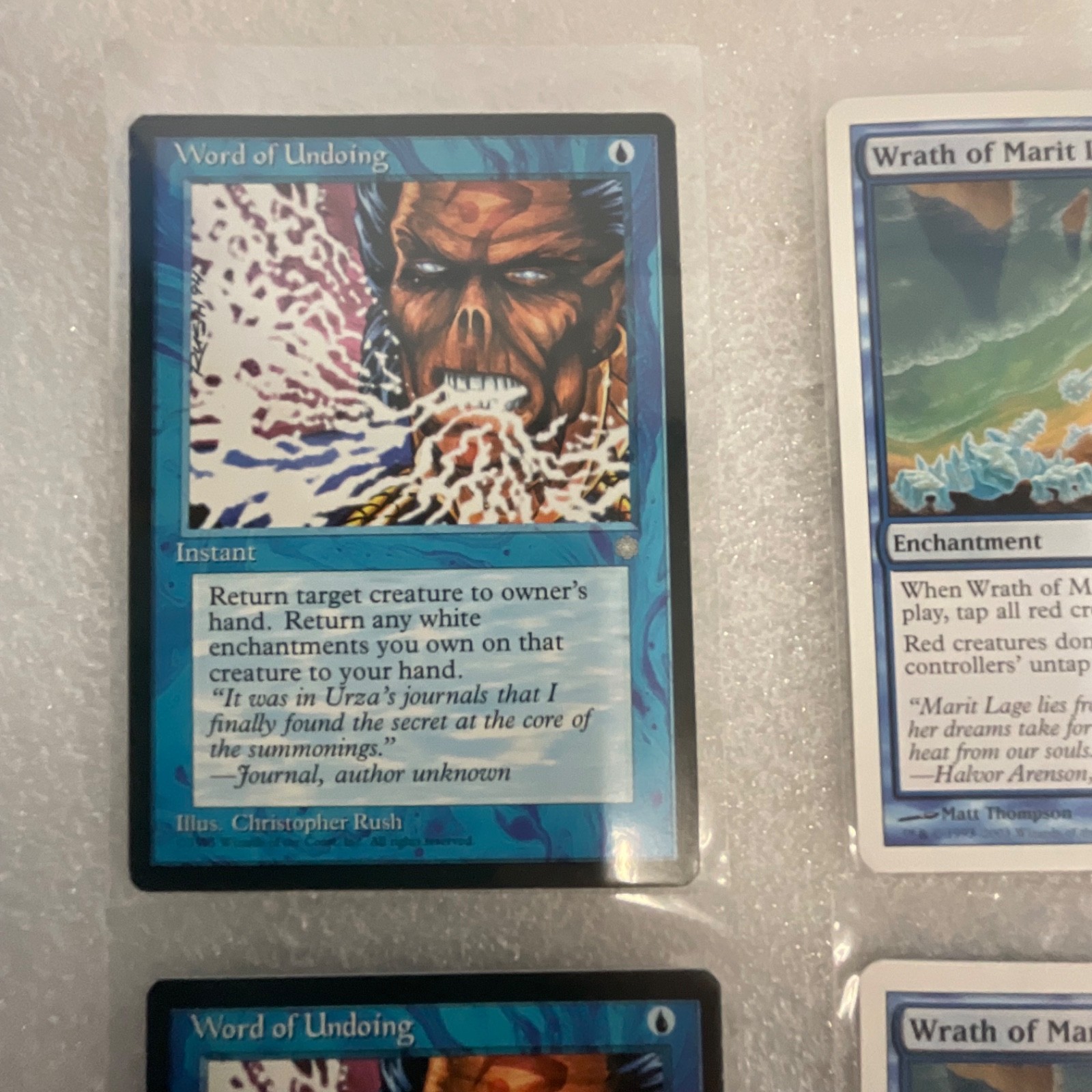MTG Lot of 20 Blue Cards Mixed Sets Wrath of Marit Lage Air Elemental - Image 2