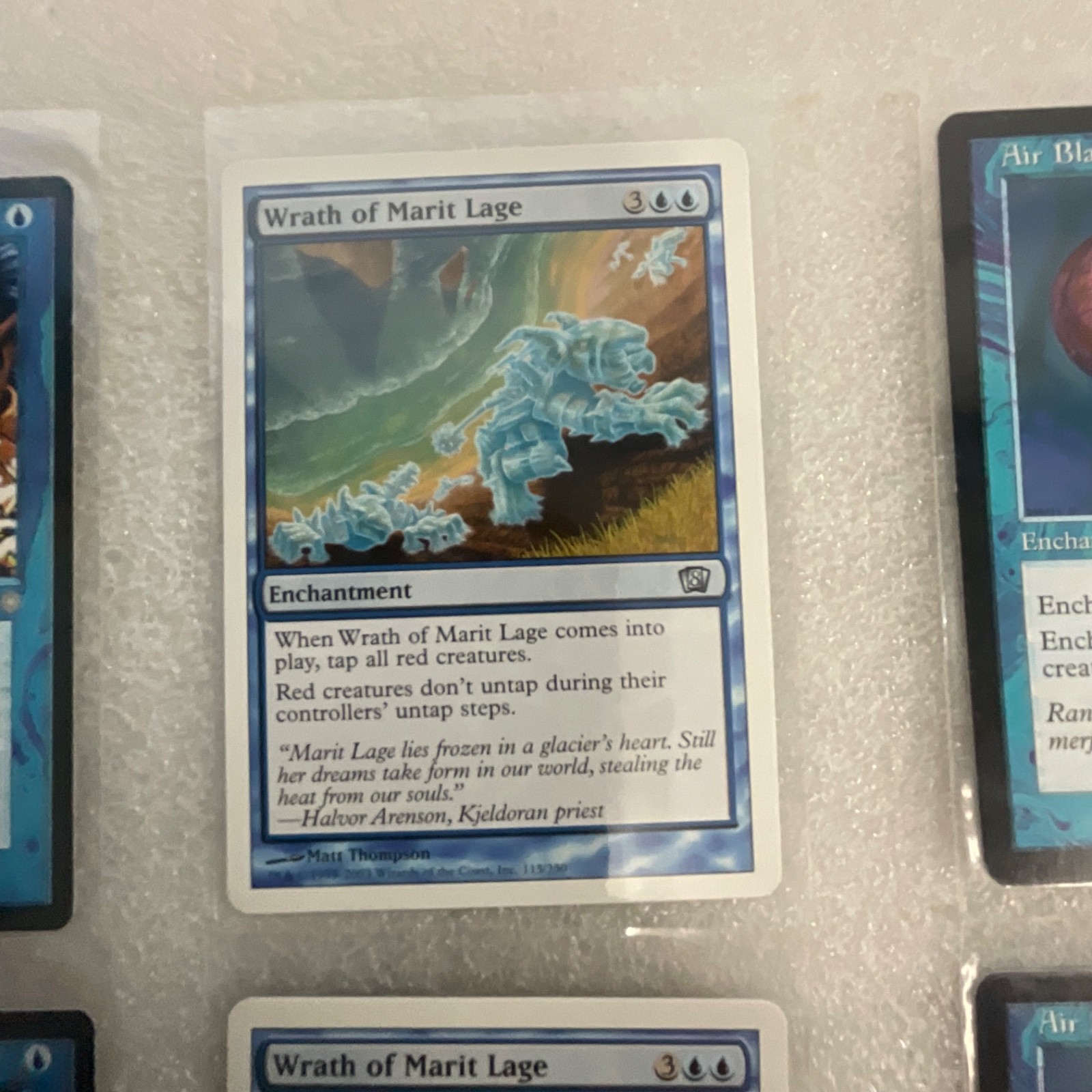 MTG Lot of 20 Blue Cards Mixed Sets Wrath of Marit Lage Air Elemental - Image 9