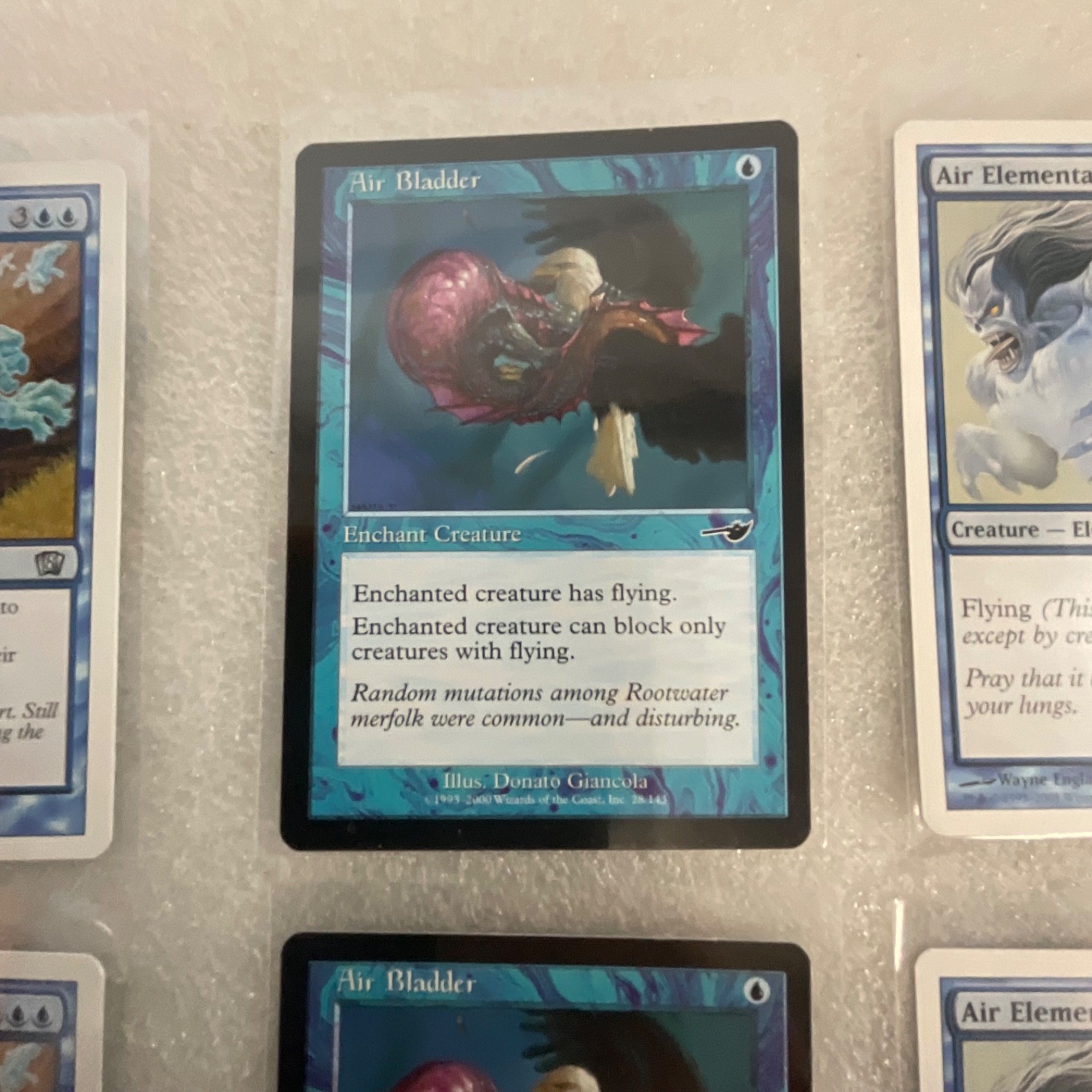 MTG Lot of 20 Blue Cards Mixed Sets Wrath of Marit Lage Air Elemental - Image 10