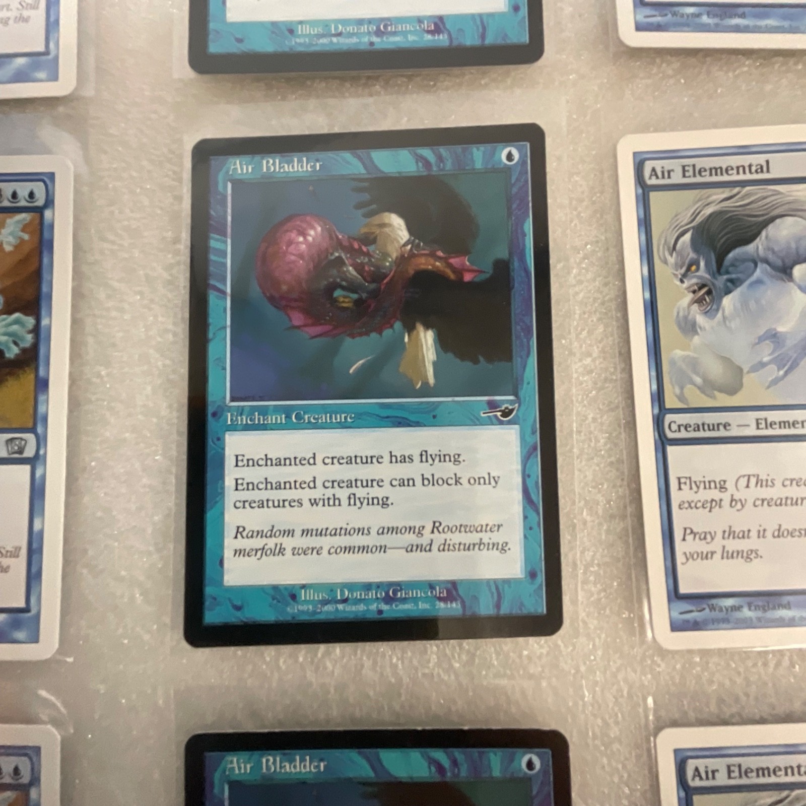 MTG Lot of 20 Blue Cards Mixed Sets Wrath of Marit Lage Air Elemental - Image 11