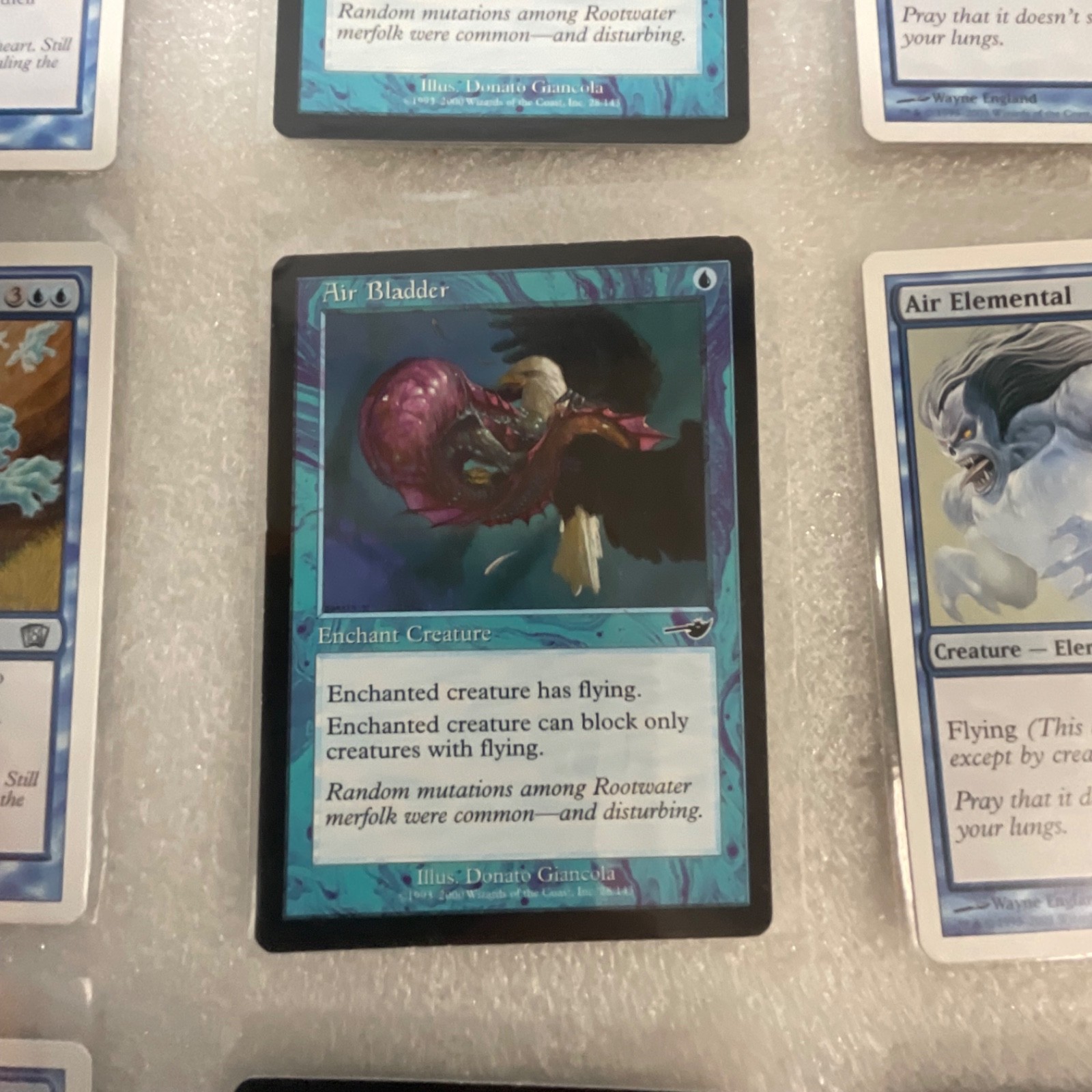 MTG Lot of 20 Blue Cards Mixed Sets Wrath of Marit Lage Air Elemental - Image 12