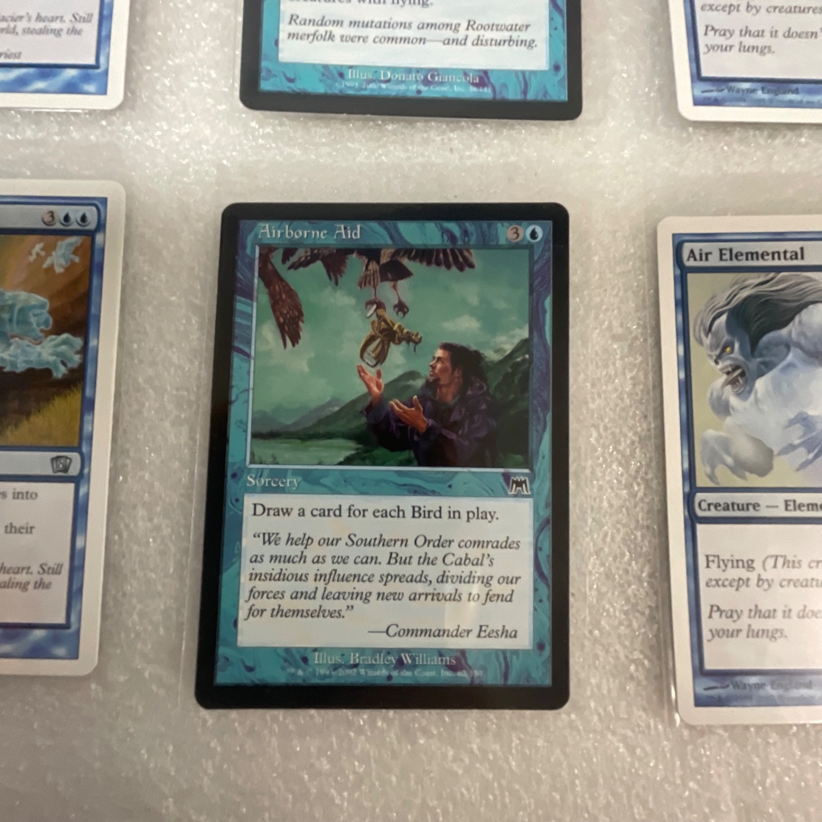 MTG Lot of 20 Blue Cards Mixed Sets Wrath of Marit Lage Air Elemental - Image 13