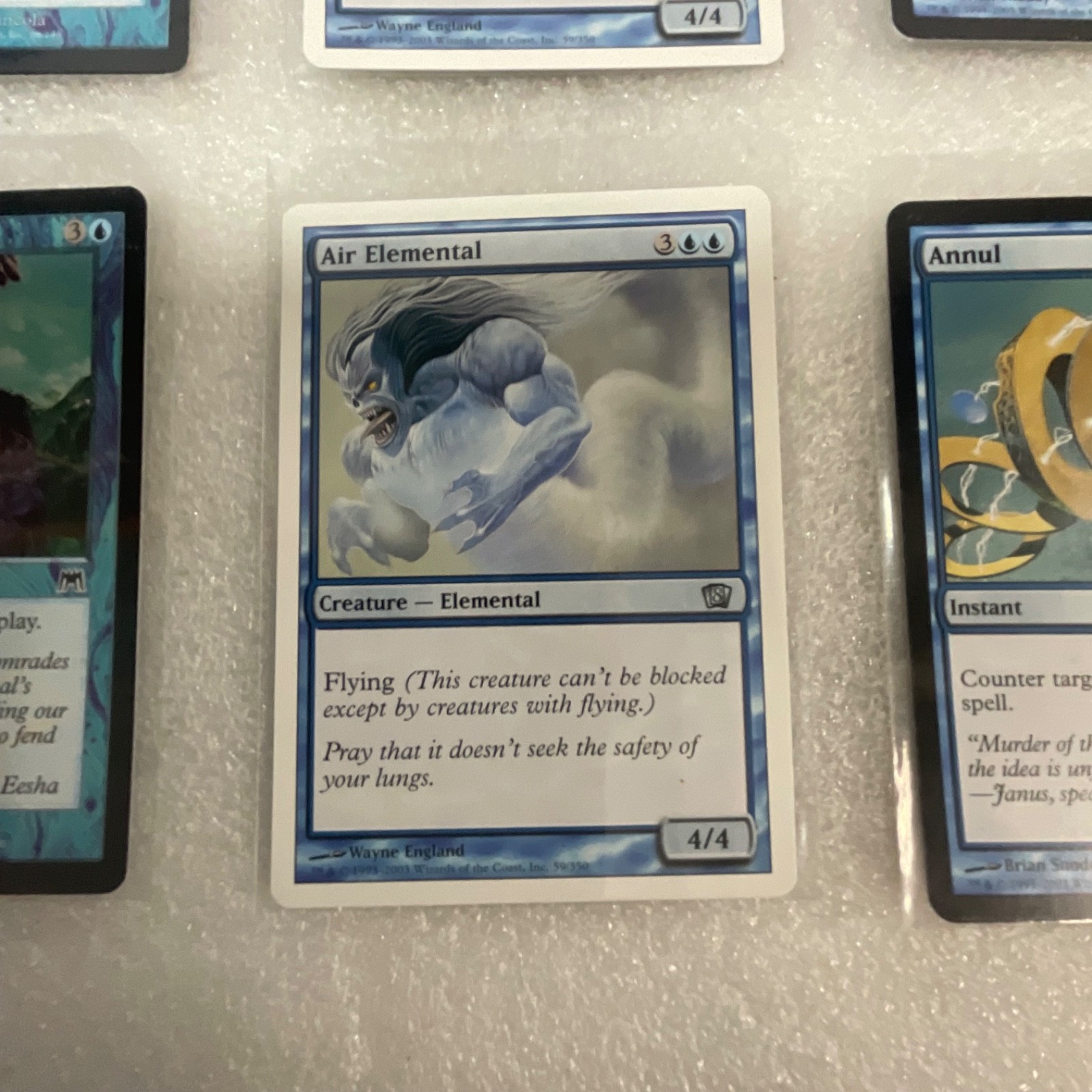 MTG Lot of 20 Blue Cards Mixed Sets Wrath of Marit Lage Air Elemental - Image 14