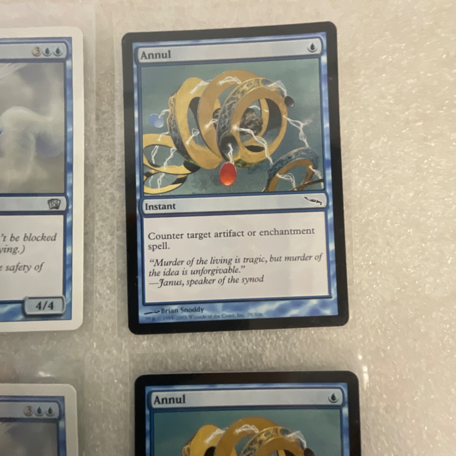 MTG Lot of 20 Blue Cards Mixed Sets Wrath of Marit Lage Air Elemental - Image 18