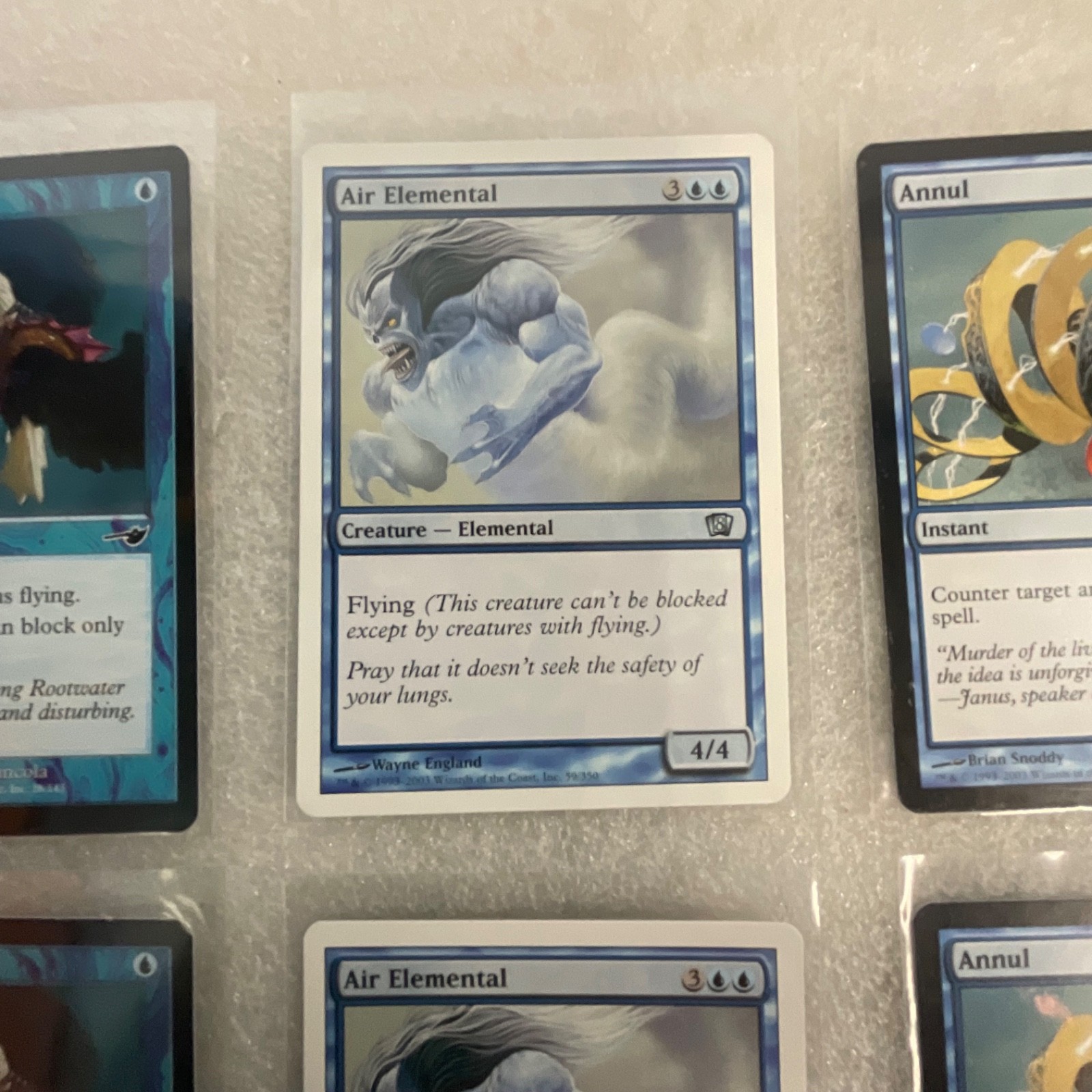 MTG Lot of 20 Blue Cards Mixed Sets Wrath of Marit Lage Air Elemental - Image 17