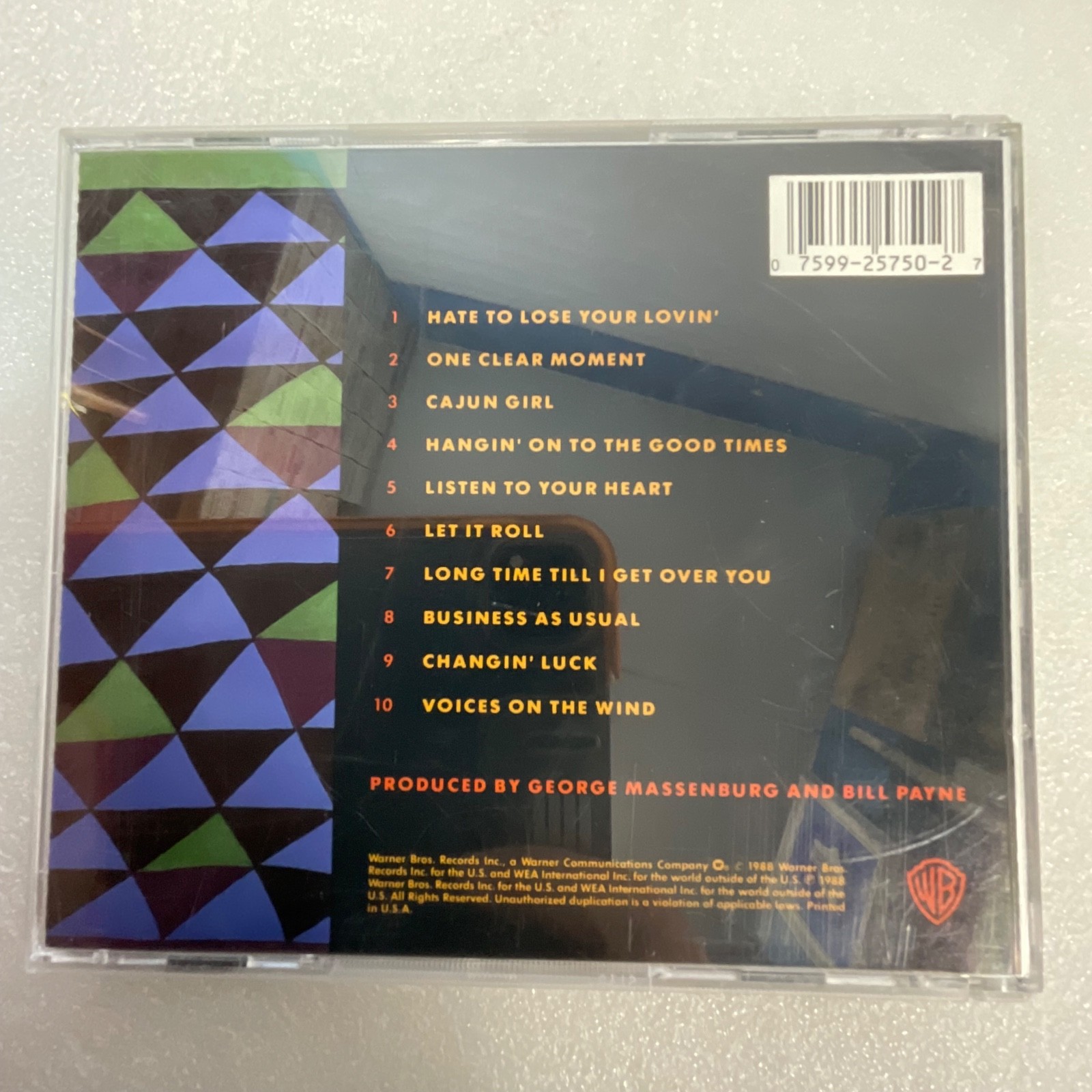 Little Feat Let It Roll CD 1988 Warner Bros Rock Album Made in USA - Image 2