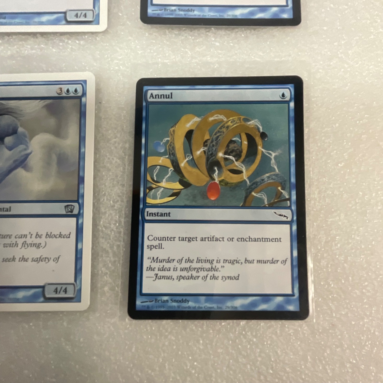 MTG Lot of 20 Blue Cards Mixed Sets Wrath of Marit Lage Air Elemental - Image 21