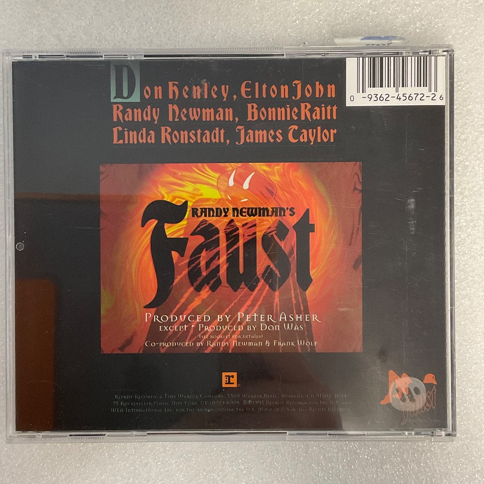 Randy Newman’s Faust CD 1995 Reprise Records Album Soundtrack - Image 2