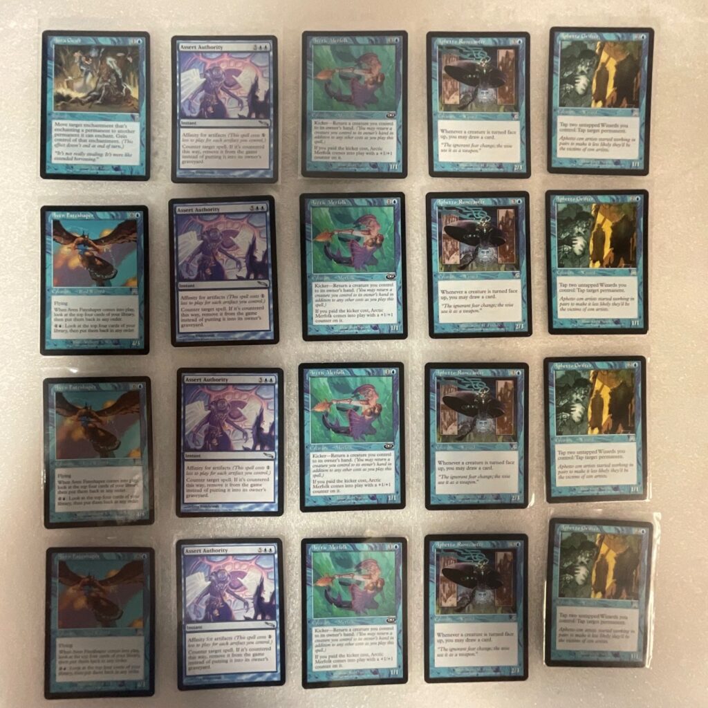 MTG Lot of 20 Blue Mixed Sets Aven Fateshaper Arctic Merfolk - Image 1