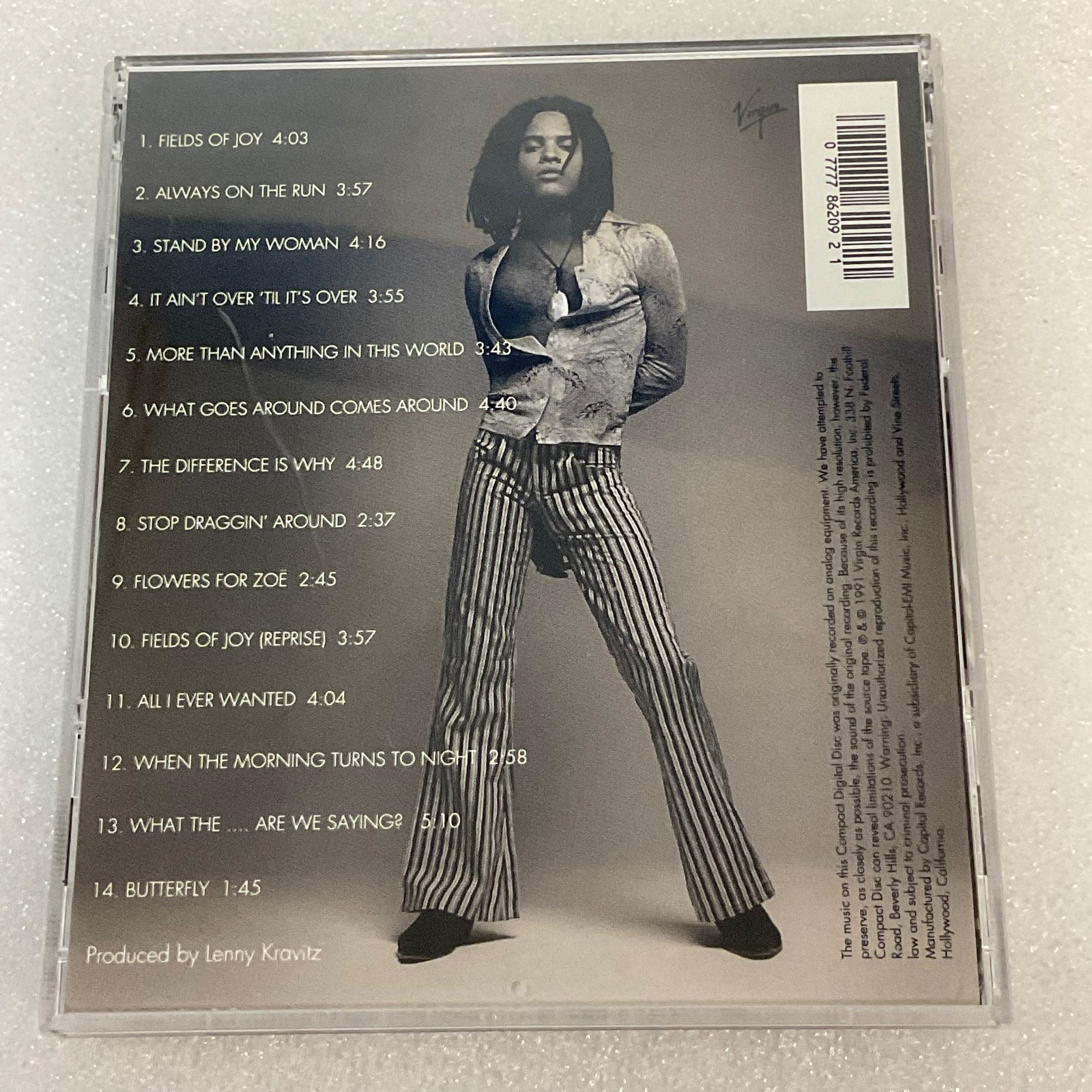 Lenny Kravitz Mama Said CD Album 1991 Virgin Records V2-86209 - Image 10
