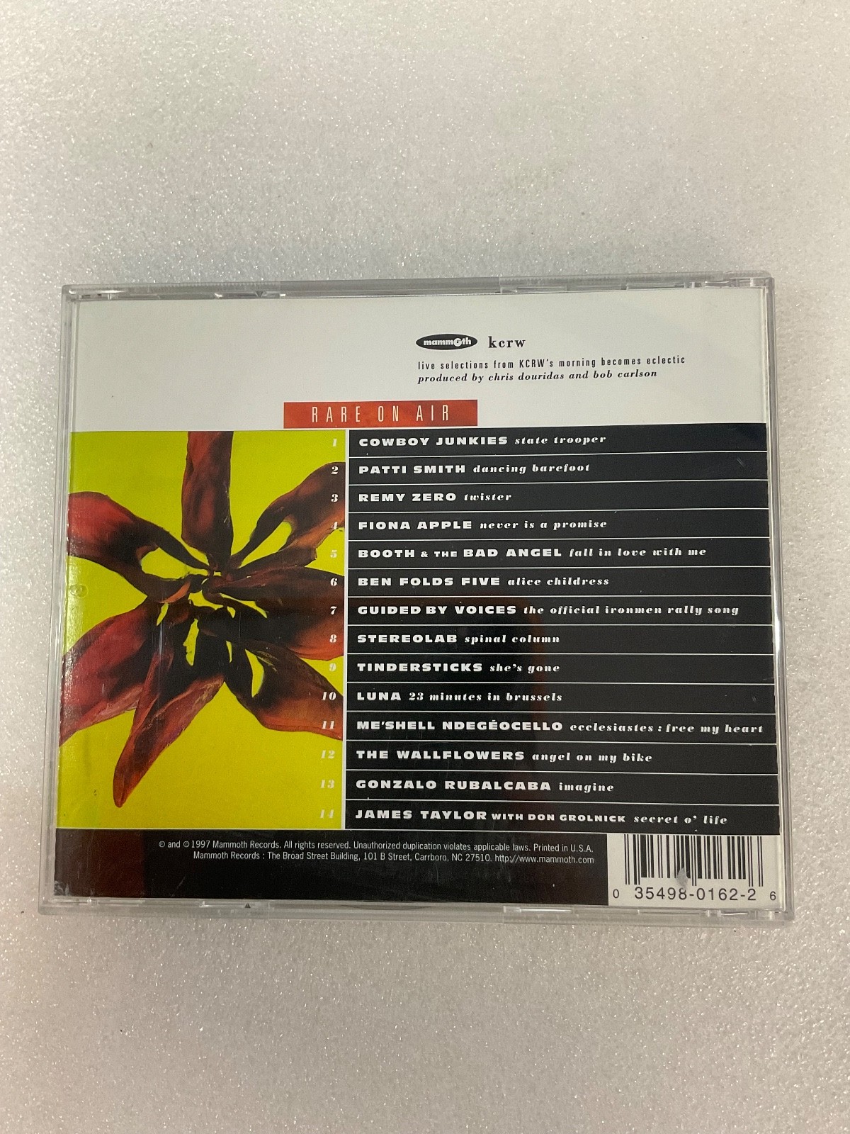 KCRW Rare On Air Volume 3 Compilation CD Live Performances 1997 - Image 2