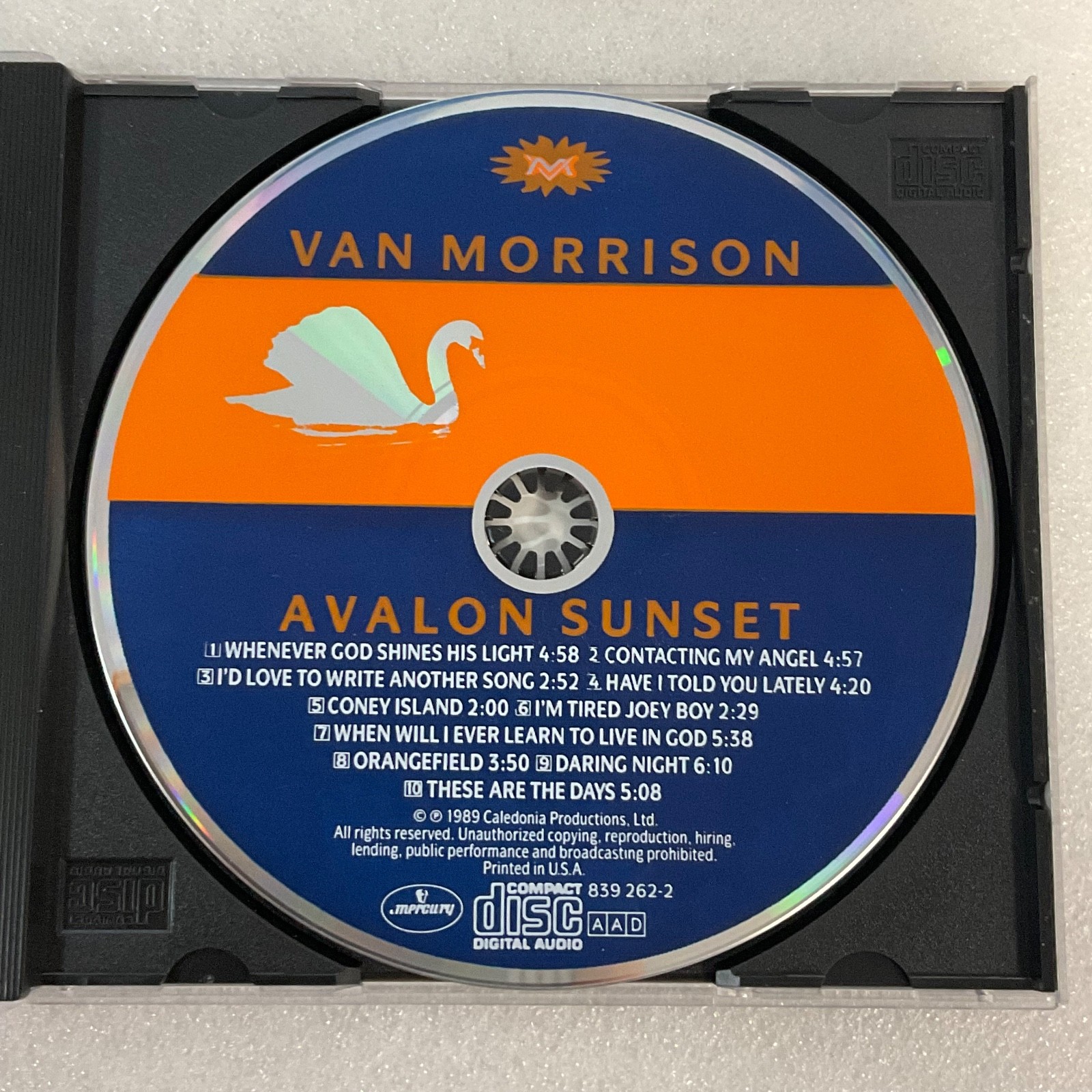 Van Morrison Avalon Sunset CD Album 1989 Mercury 839262-2 - Image 8