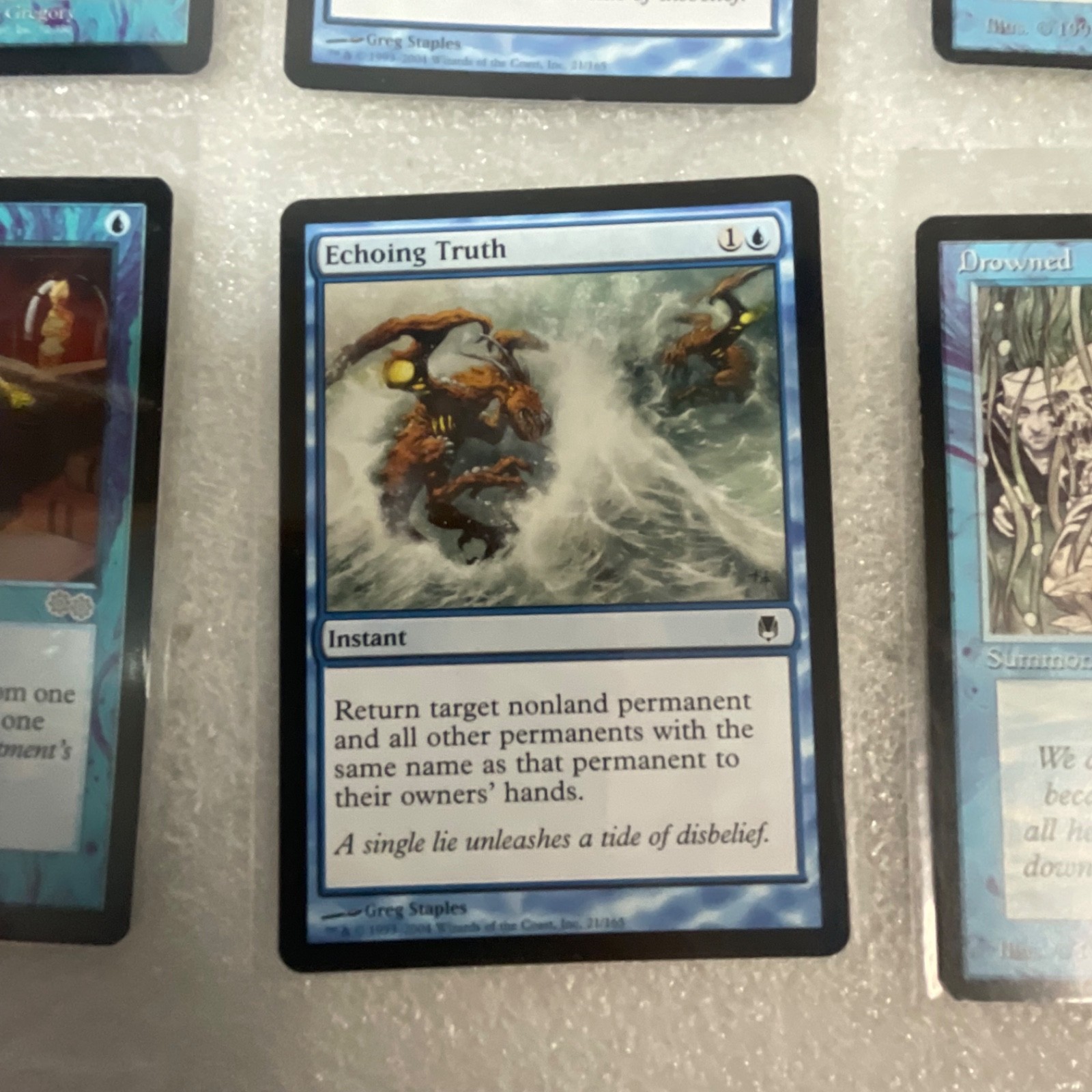 MTG Lot of 20 Blue Cards Mixed The Dark / Urza’s Saga / Darksteel - Image 13