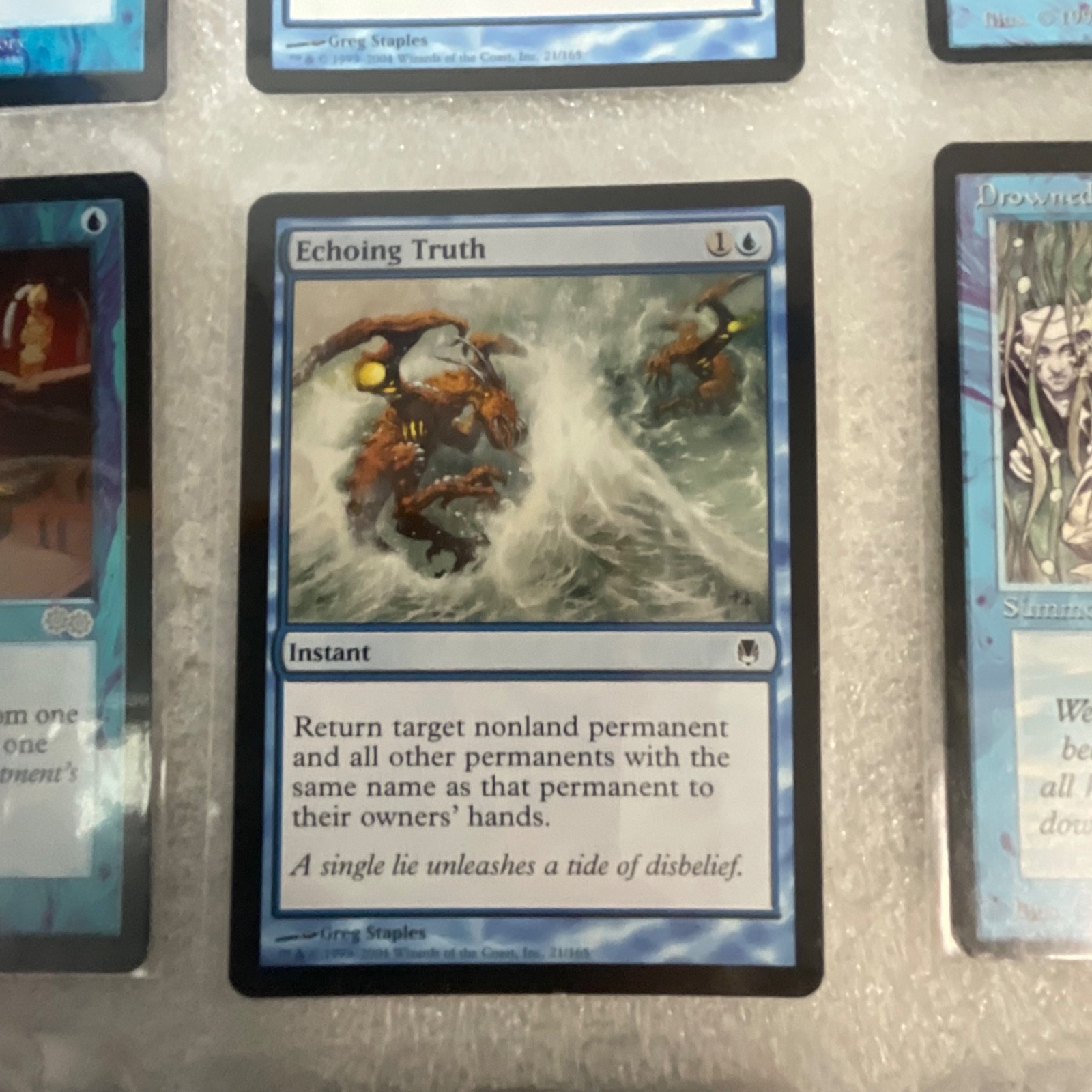 MTG Lot of 20 Blue Cards Mixed The Dark / Urza’s Saga / Darksteel - Image 12