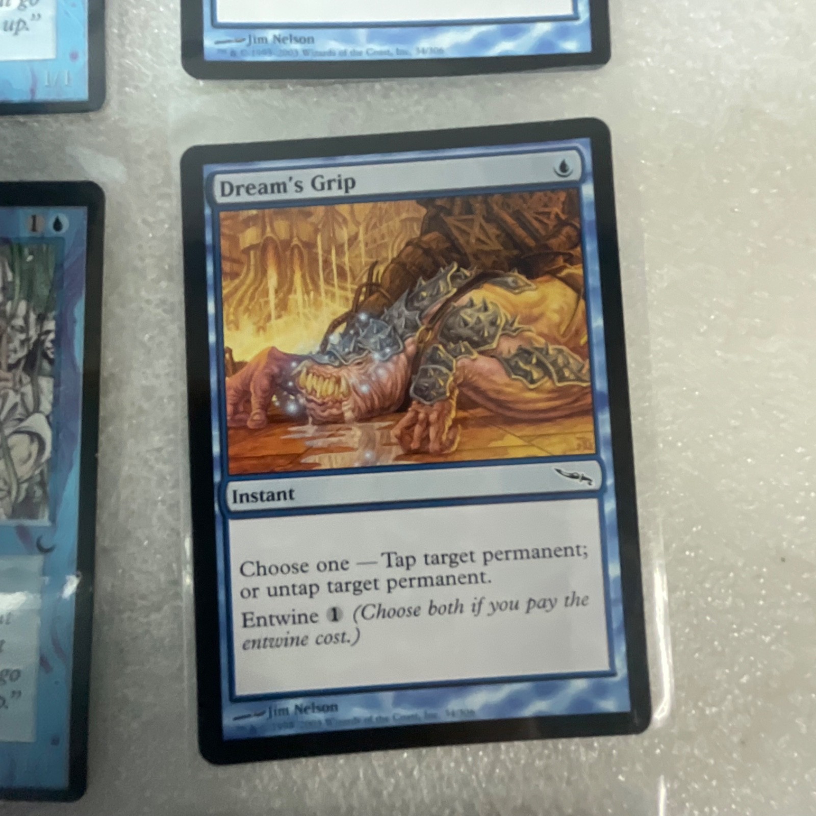 MTG Lot of 20 Blue Cards Mixed The Dark / Urza’s Saga / Darksteel - Image 20