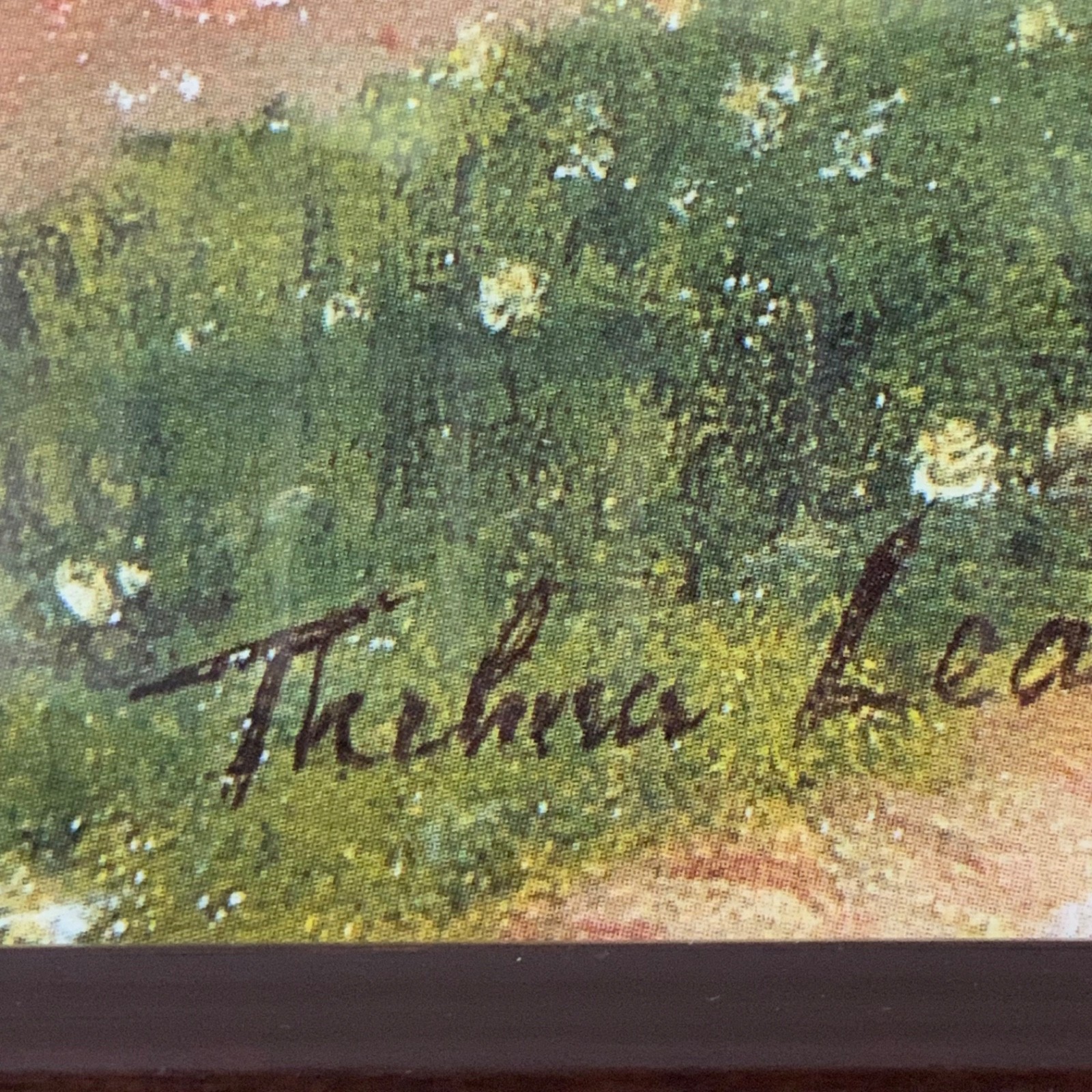 Thelma Leaney Butler The Inn 1988 Framed Cottage Garden Art Print 21.5 in - Image 5