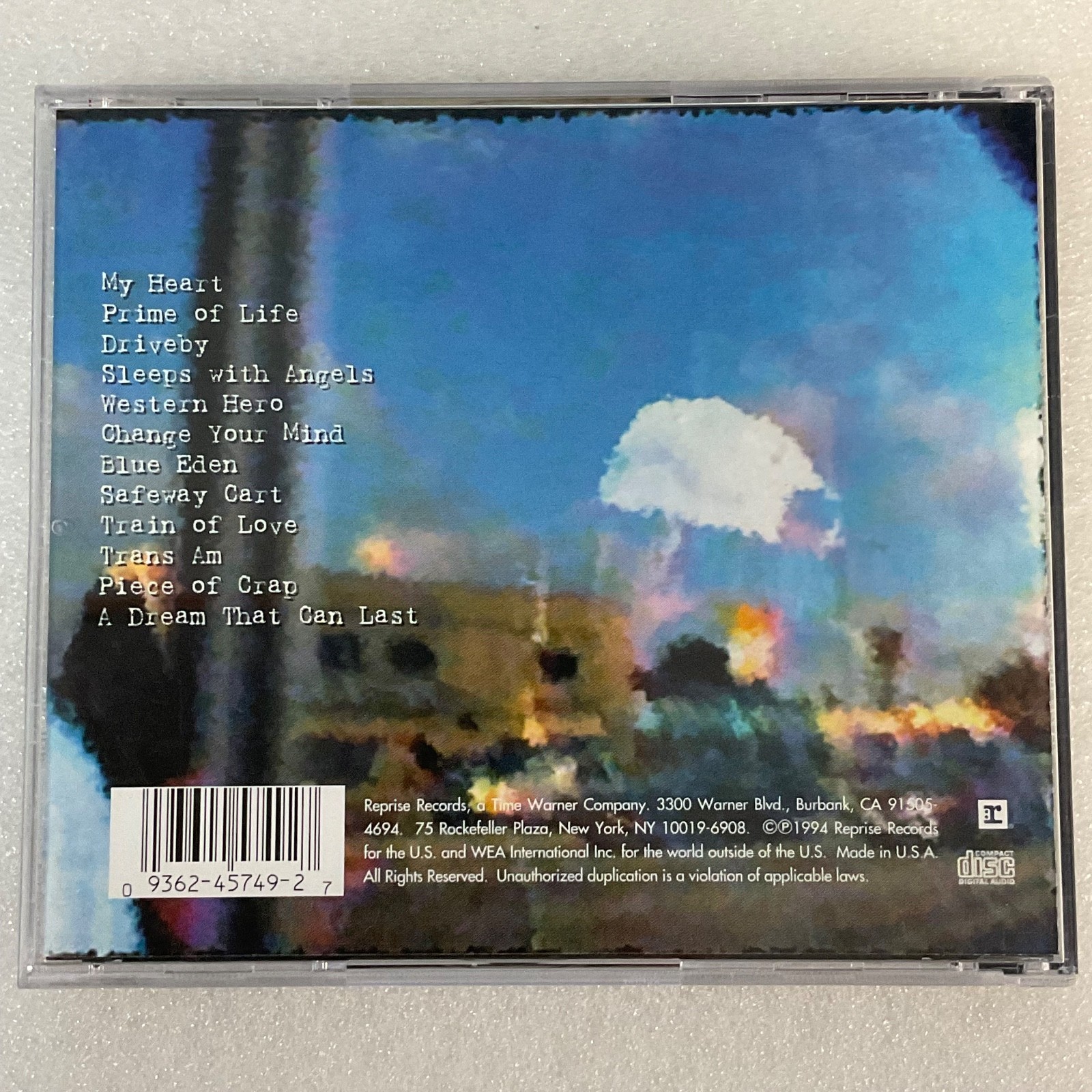 Neil Young & Crazy Horse Sleeps With Angels CD 1994 Reprise Records - Image 2