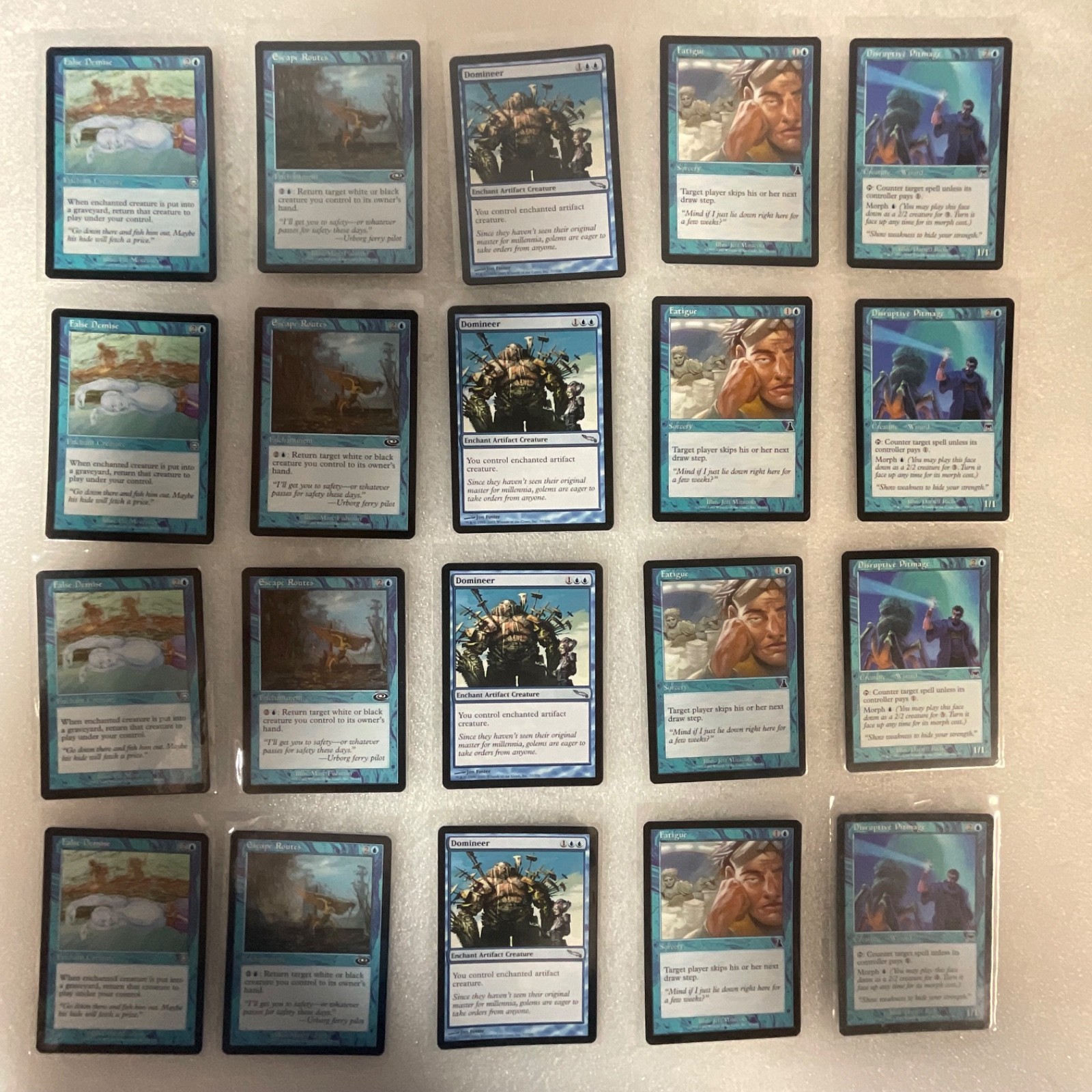 MTG Magic the Gathering Lot of 20 Mixed Sets MMQ PLS MRD ONS USG - Image 1
