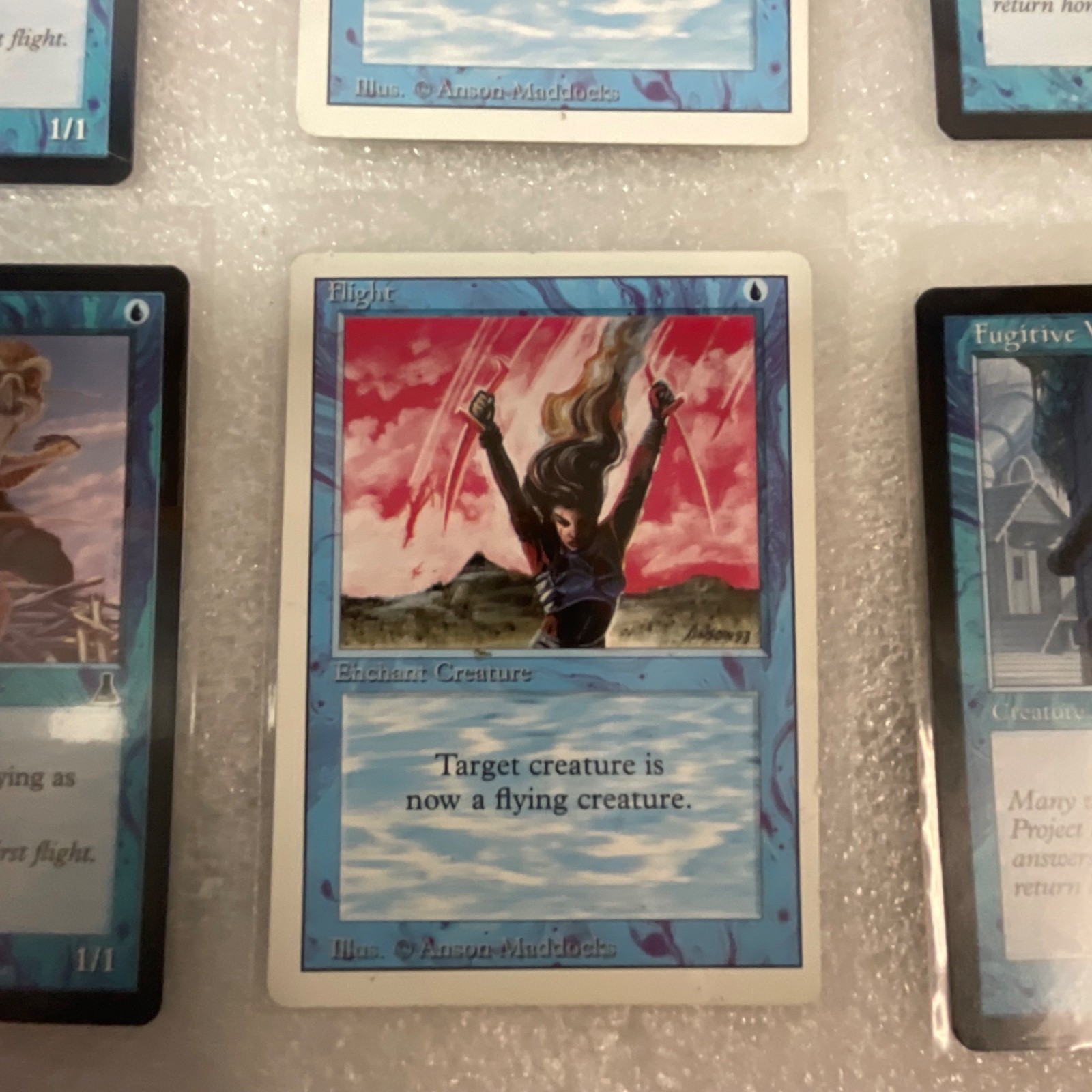MTG Lot of 20 Blue Mixed Sets 8ED Urza’s Saga Revised Dark - Image 13