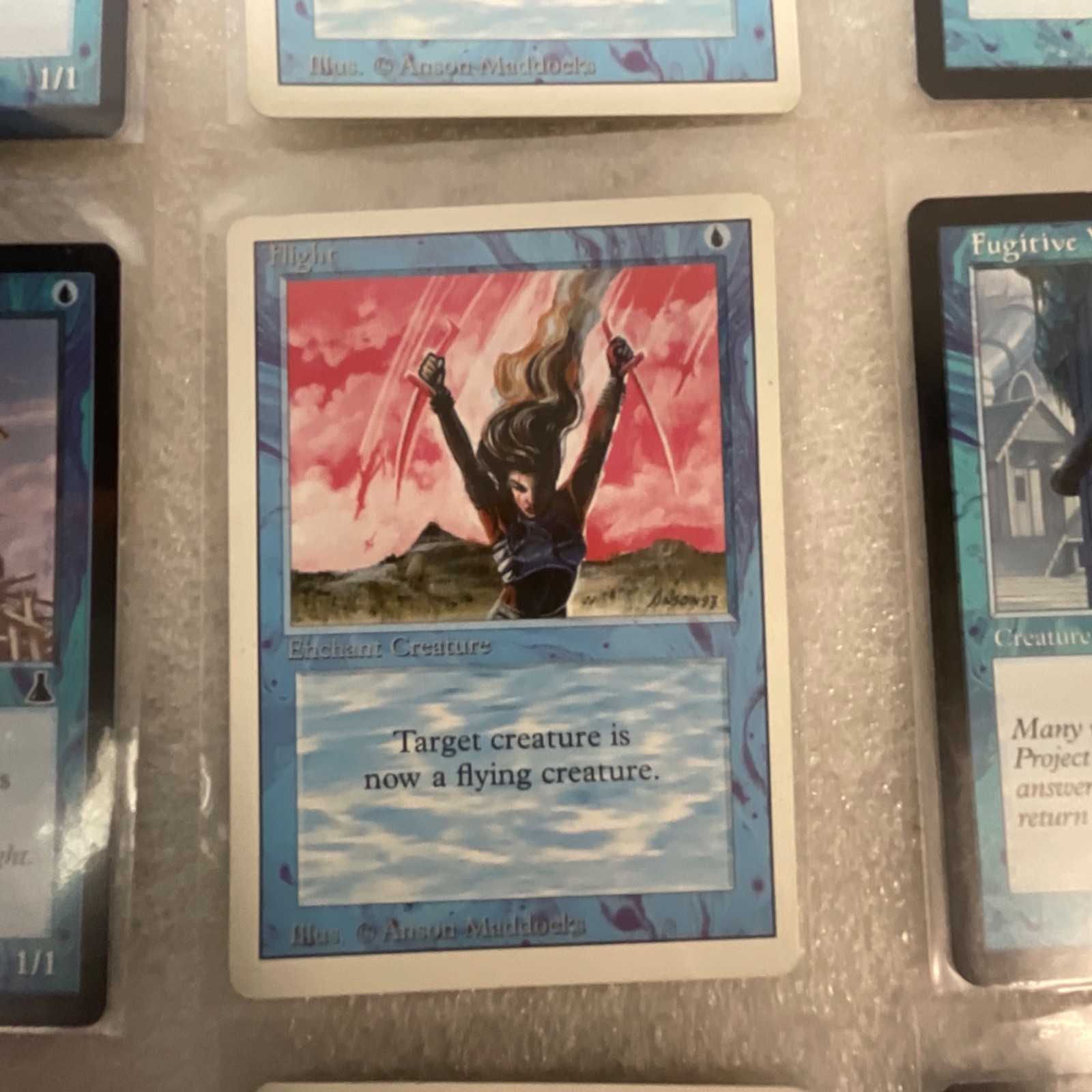 MTG Lot of 20 Blue Mixed Sets 8ED Urza’s Saga Revised Dark - Image 11