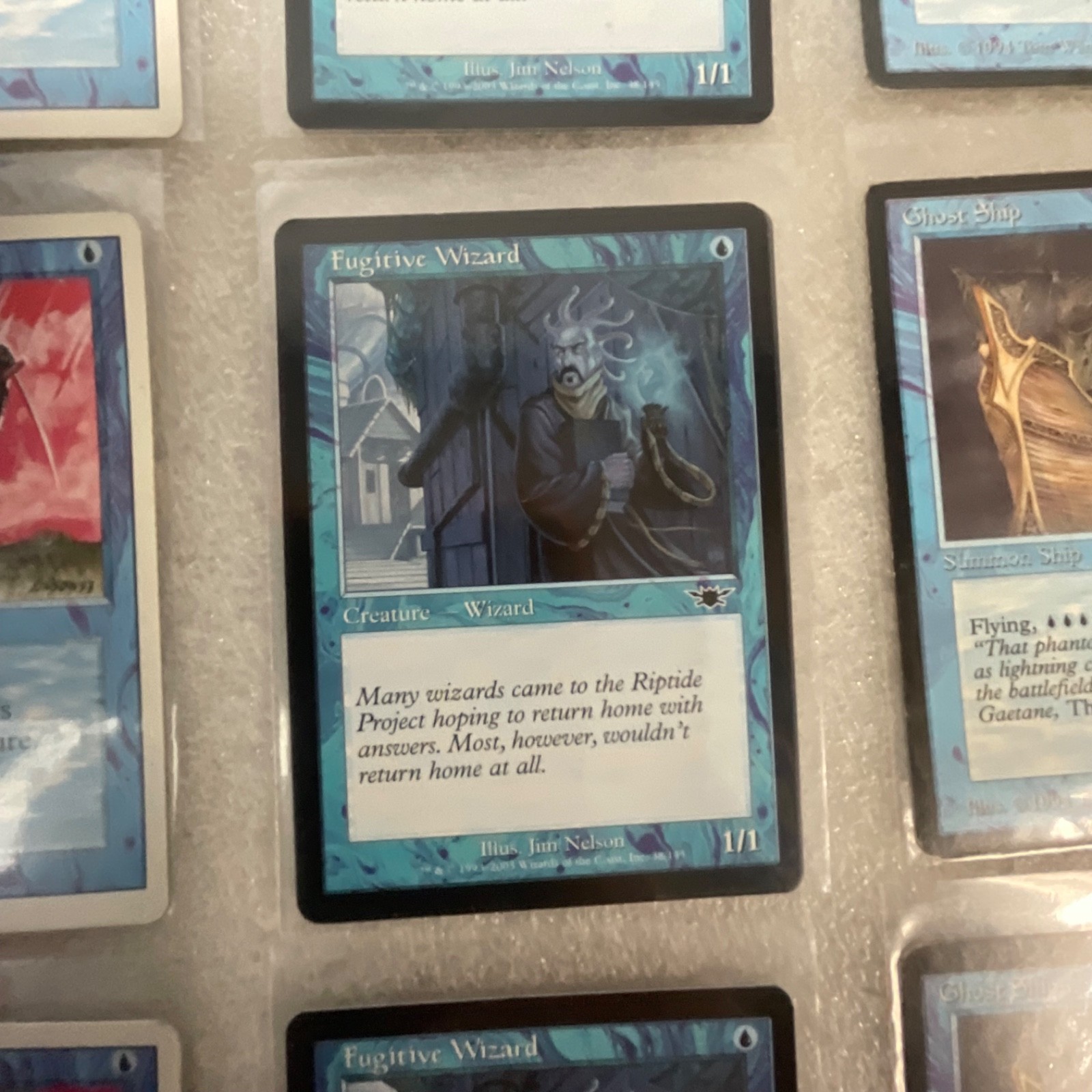 MTG Lot of 20 Blue Mixed Sets 8ED Urza’s Saga Revised Dark - Image 16