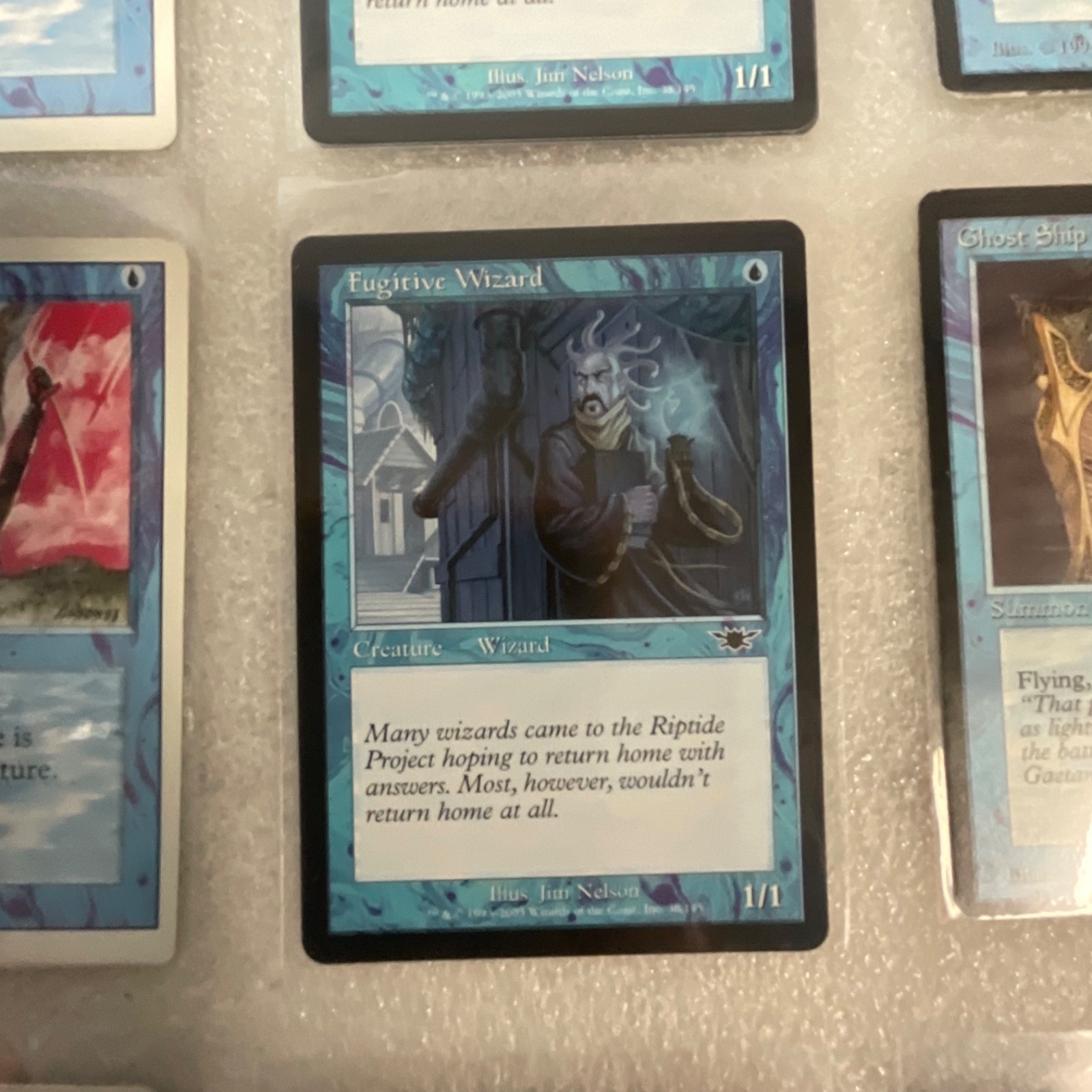 MTG Lot of 20 Blue Mixed Sets 8ED Urza’s Saga Revised Dark - Image 15