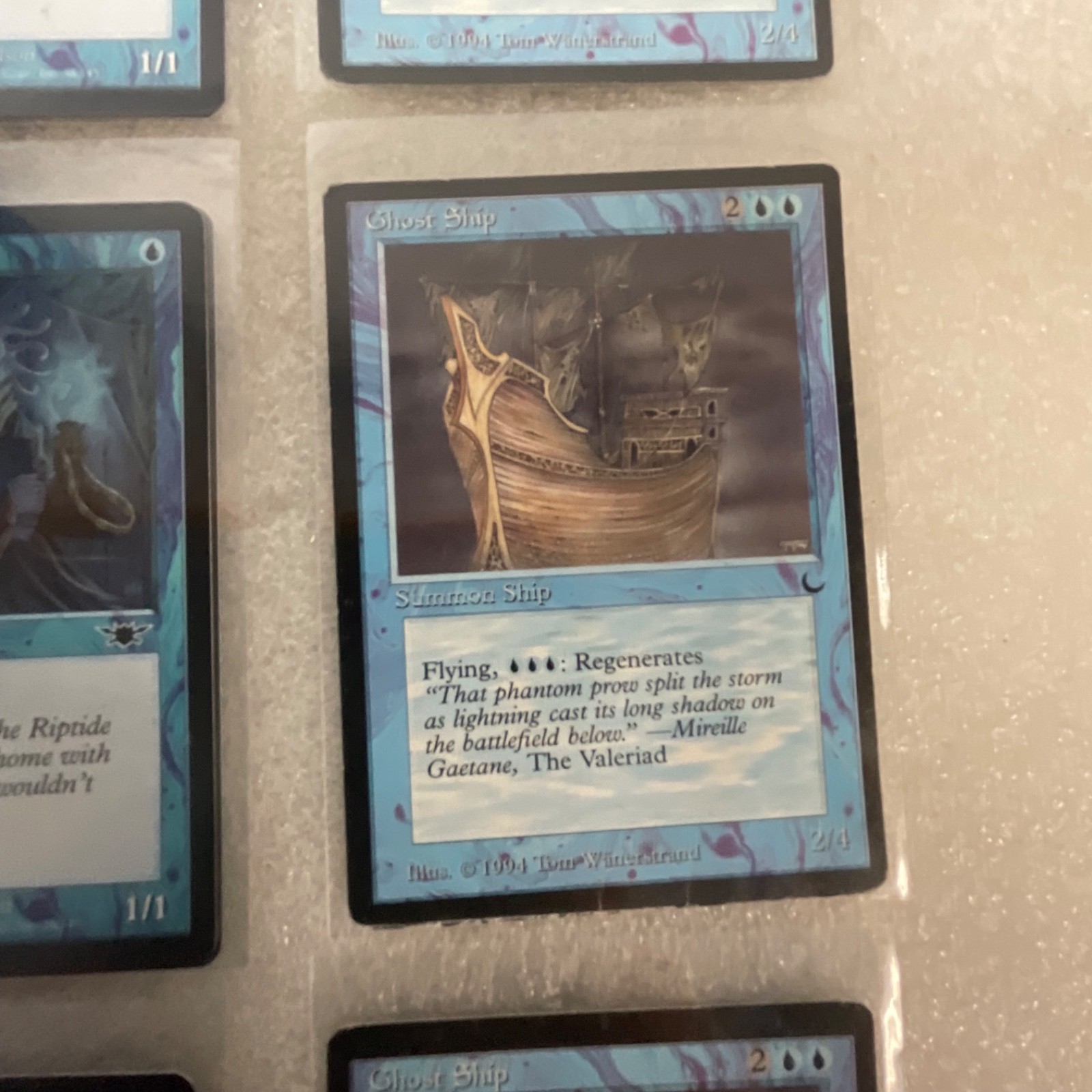 MTG Lot of 20 Blue Mixed Sets 8ED Urza’s Saga Revised Dark - Image 19
