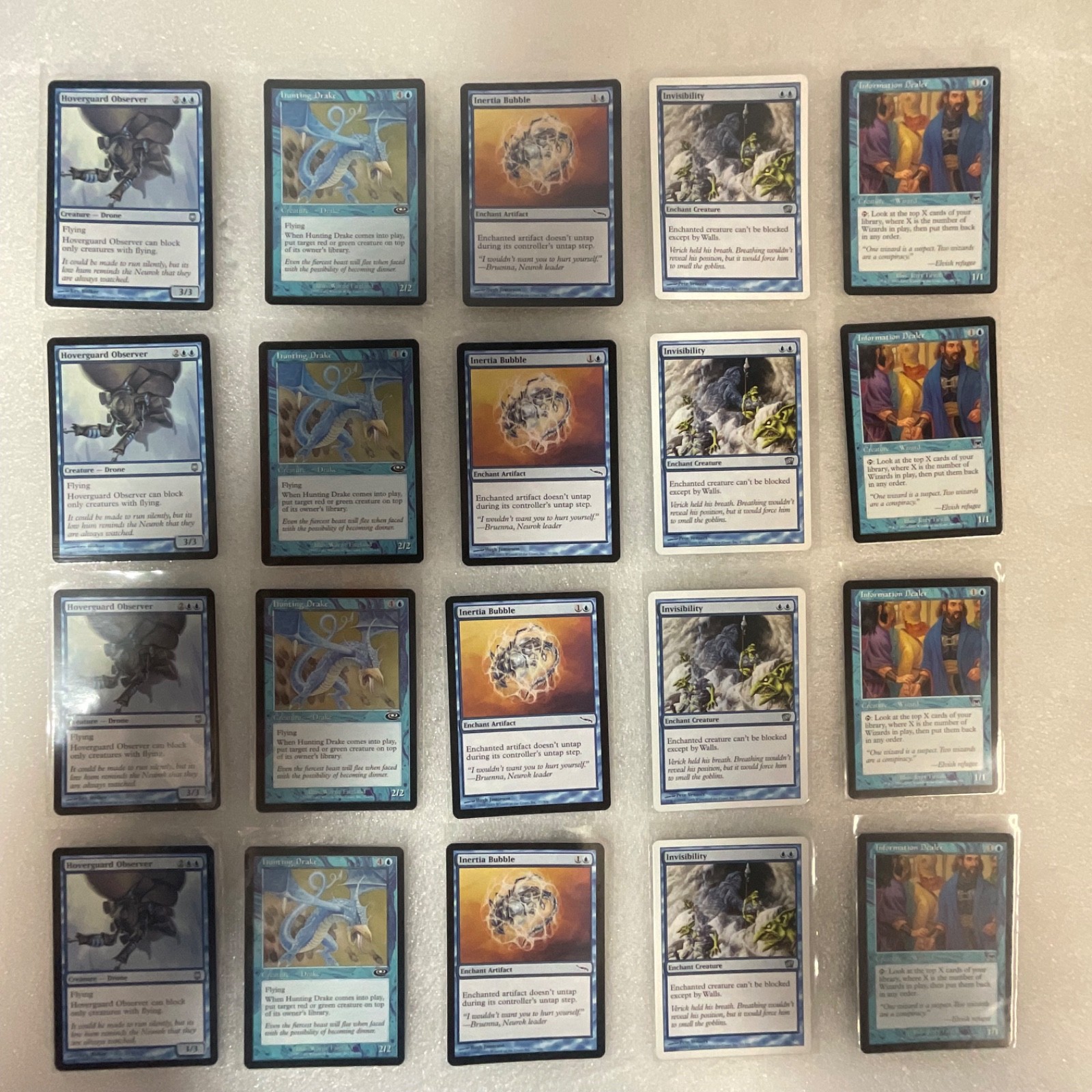 MTG Lot of 20 Blue Mixed Mirrodin Planeshift Onslaught 8ED - Image 1
