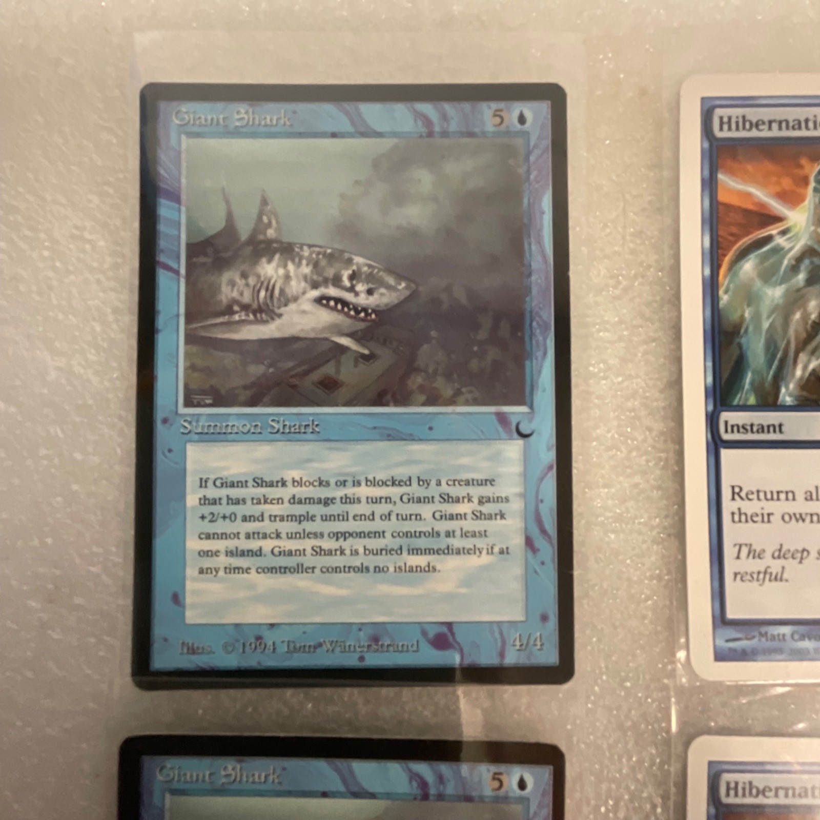 MTG Lot of 20 Blue Mixed Sets Giant Shark Hibernation Homarid - Image 2