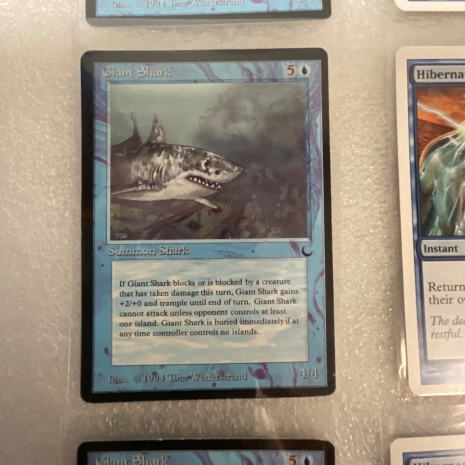 MTG Lot of 20 Blue Mixed Sets Giant Shark Hibernation Homarid - Image 3