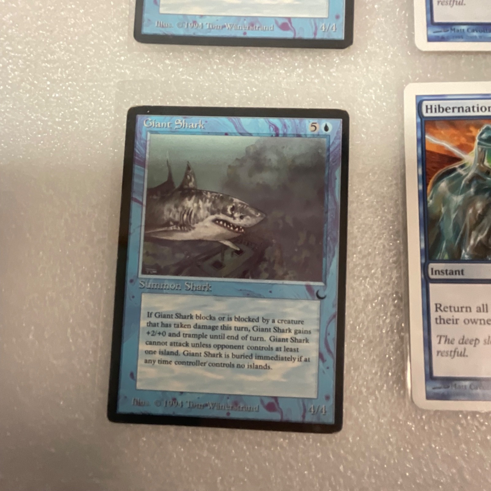 MTG Lot of 20 Blue Mixed Sets Giant Shark Hibernation Homarid - Image 5