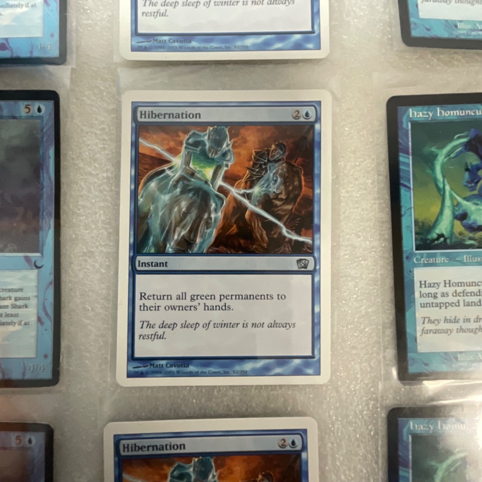 MTG Lot of 20 Blue Mixed Sets Giant Shark Hibernation Homarid - Image 8